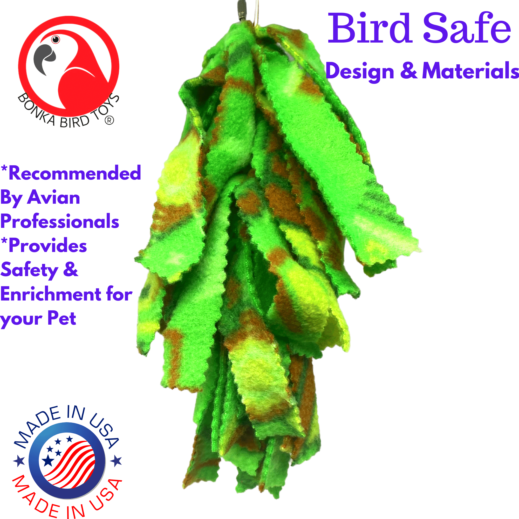 2939 Triple Knotted Fluff - Bonka Bird Toys