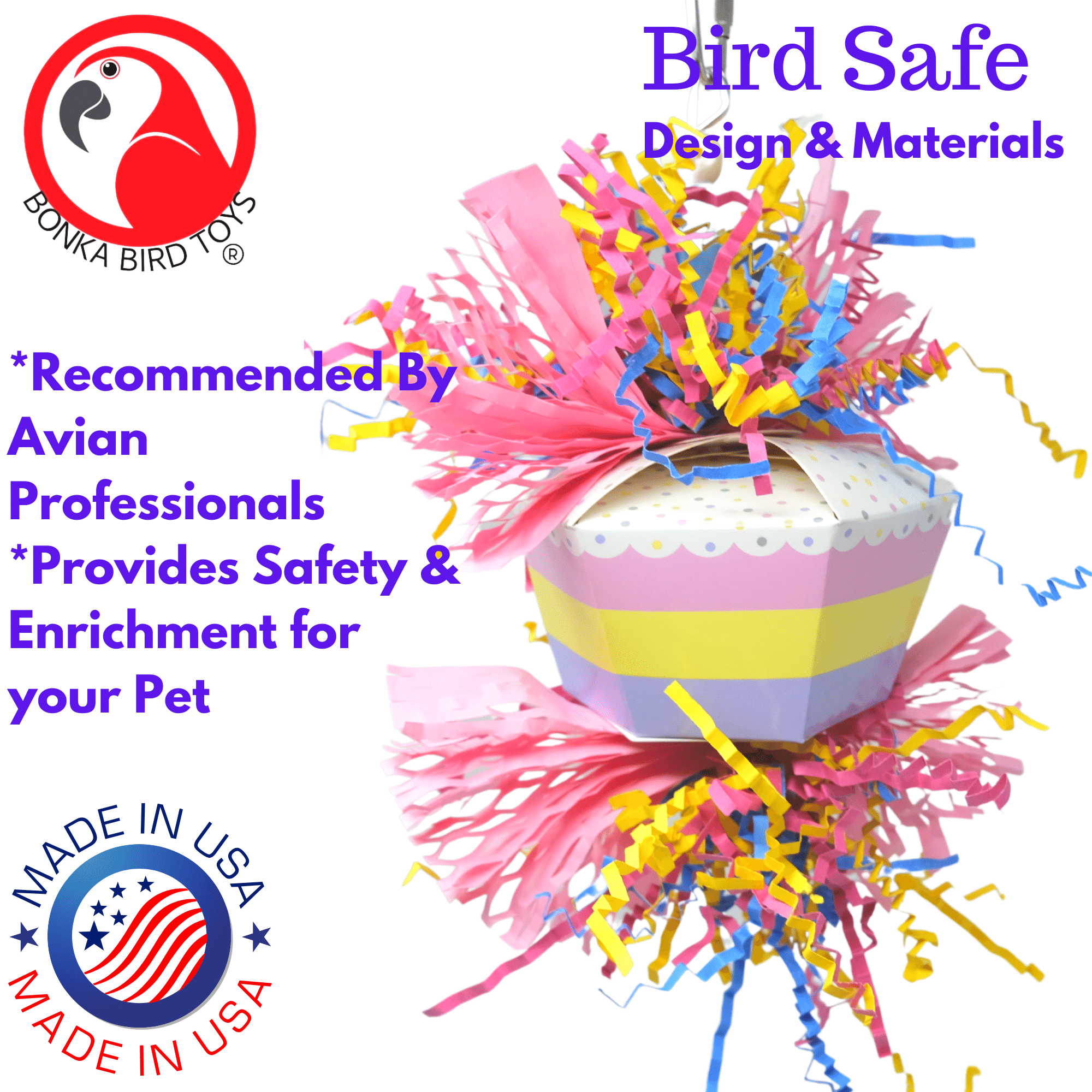 1058 Happy Birthday - Bonka Bird Toys