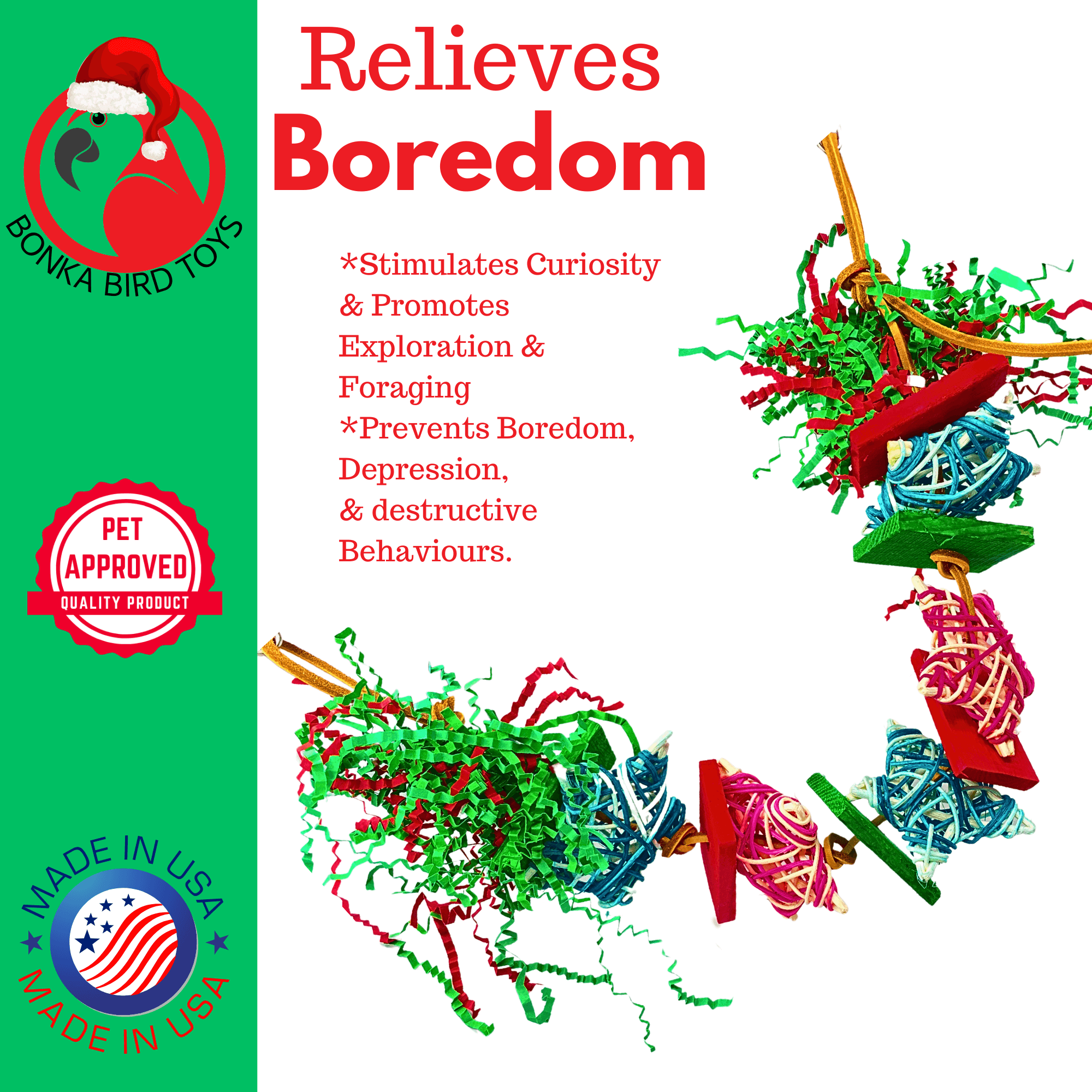 3922 Christmas Starry Night - Bonka Bird Toys