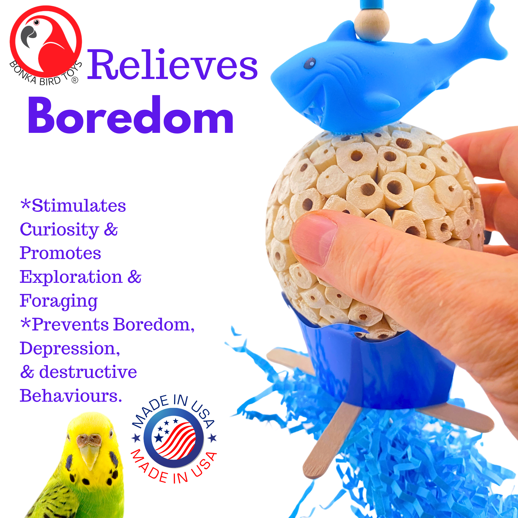 2605 Sola Shark - Bonka Bird Toys