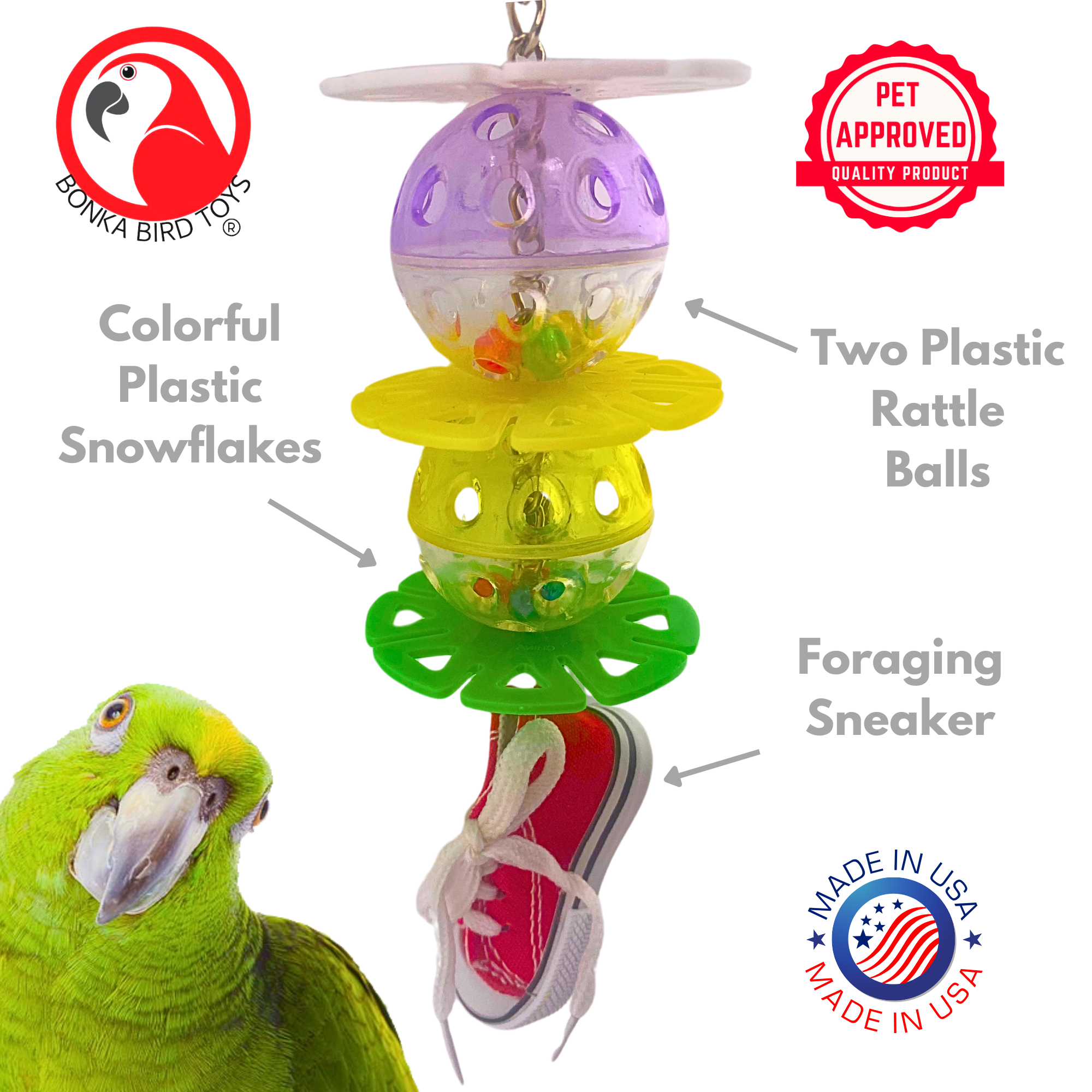 3519 Snowball Sneaker - Bonka Bird Toys