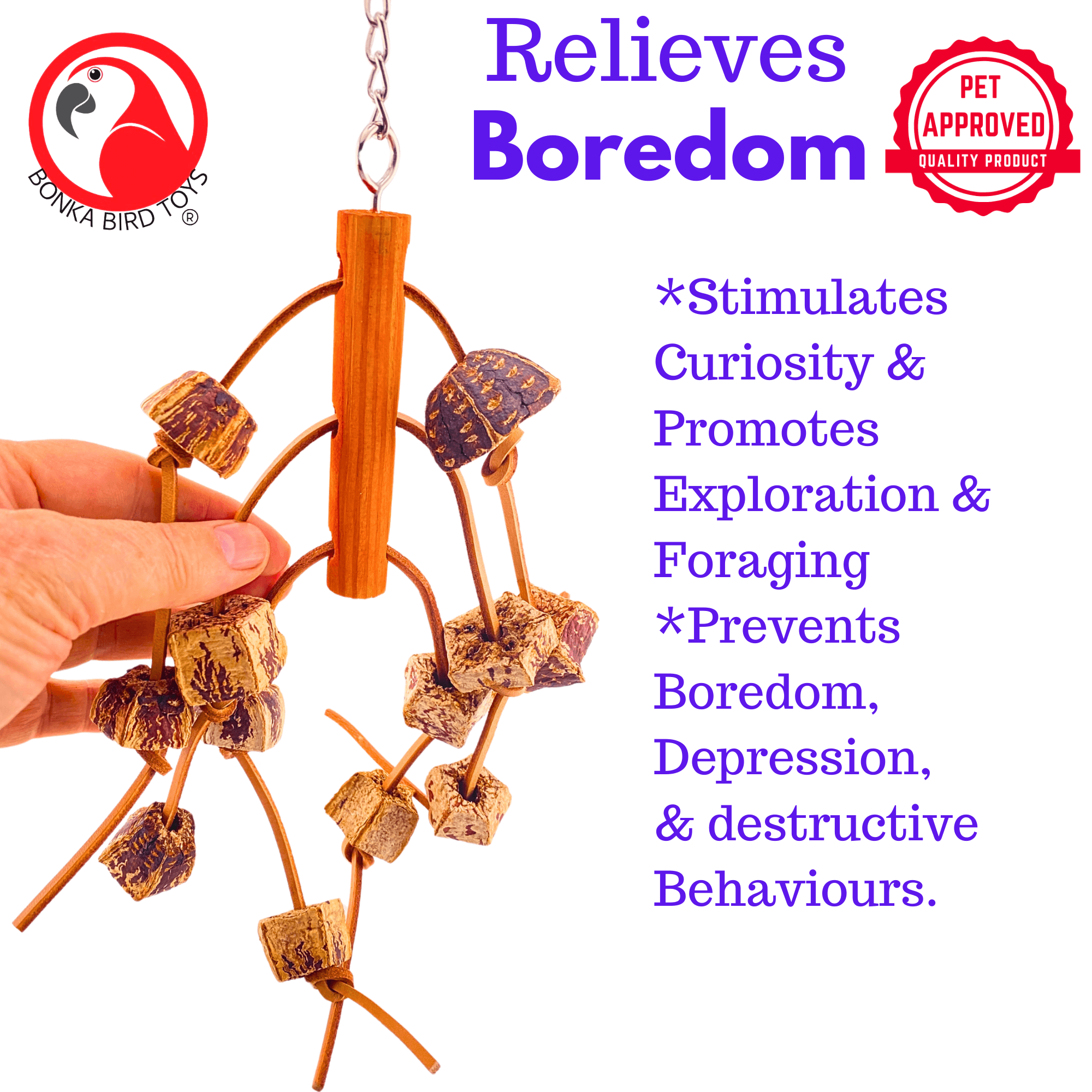 2766 Mahogany Spider - Bonka Bird Toys