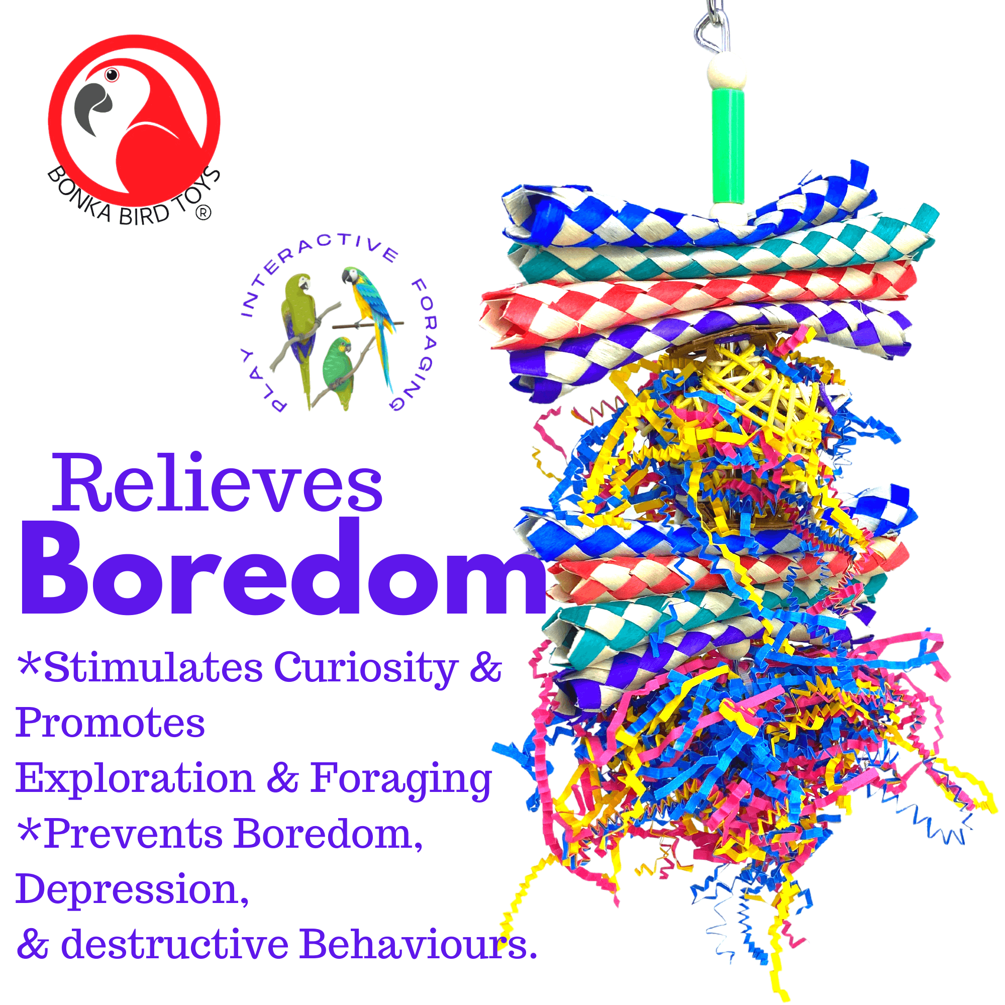 1040 Foraging Star Shred - Bonka Bird Toys