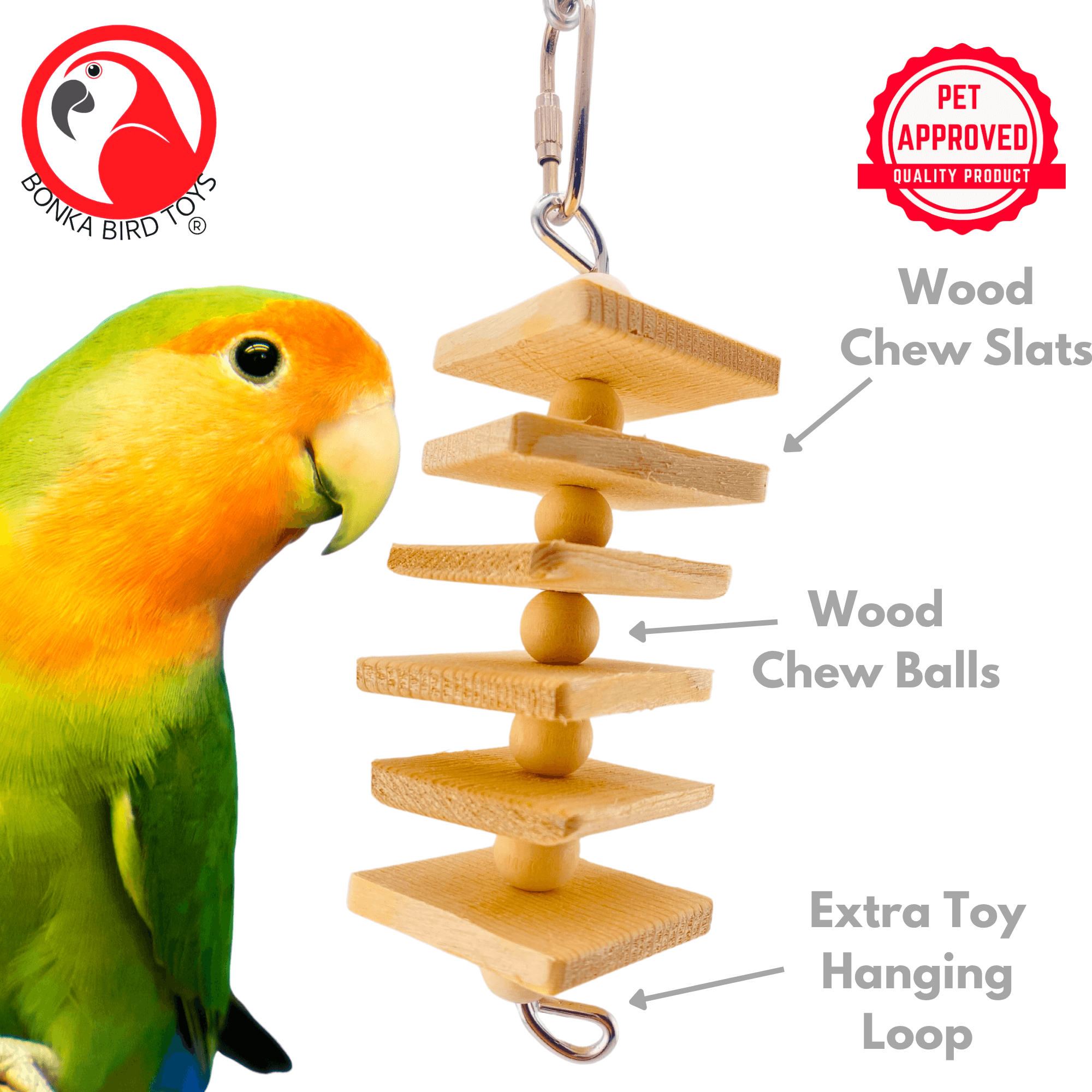 972 Natural Mini Stepper - Bonka Bird Toys
