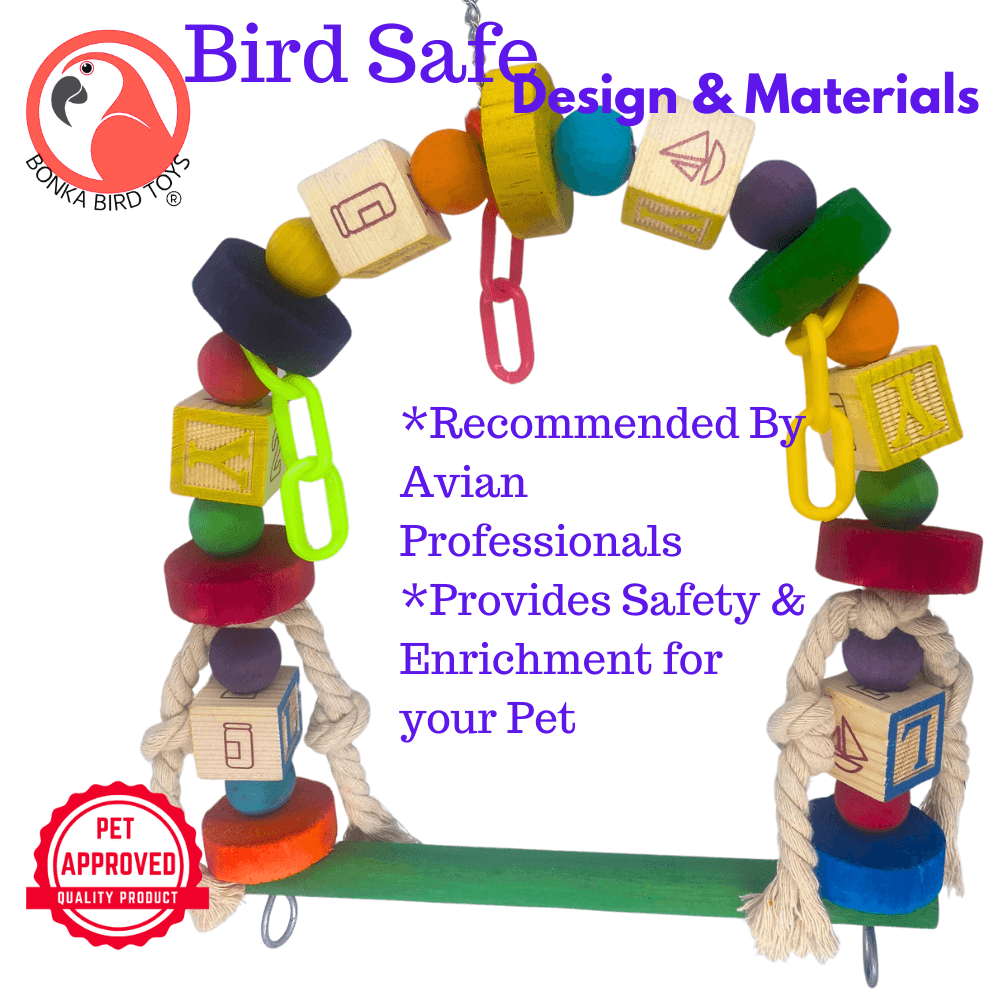 1060 Rainbow Chain Swing - Bonka Bird Toys