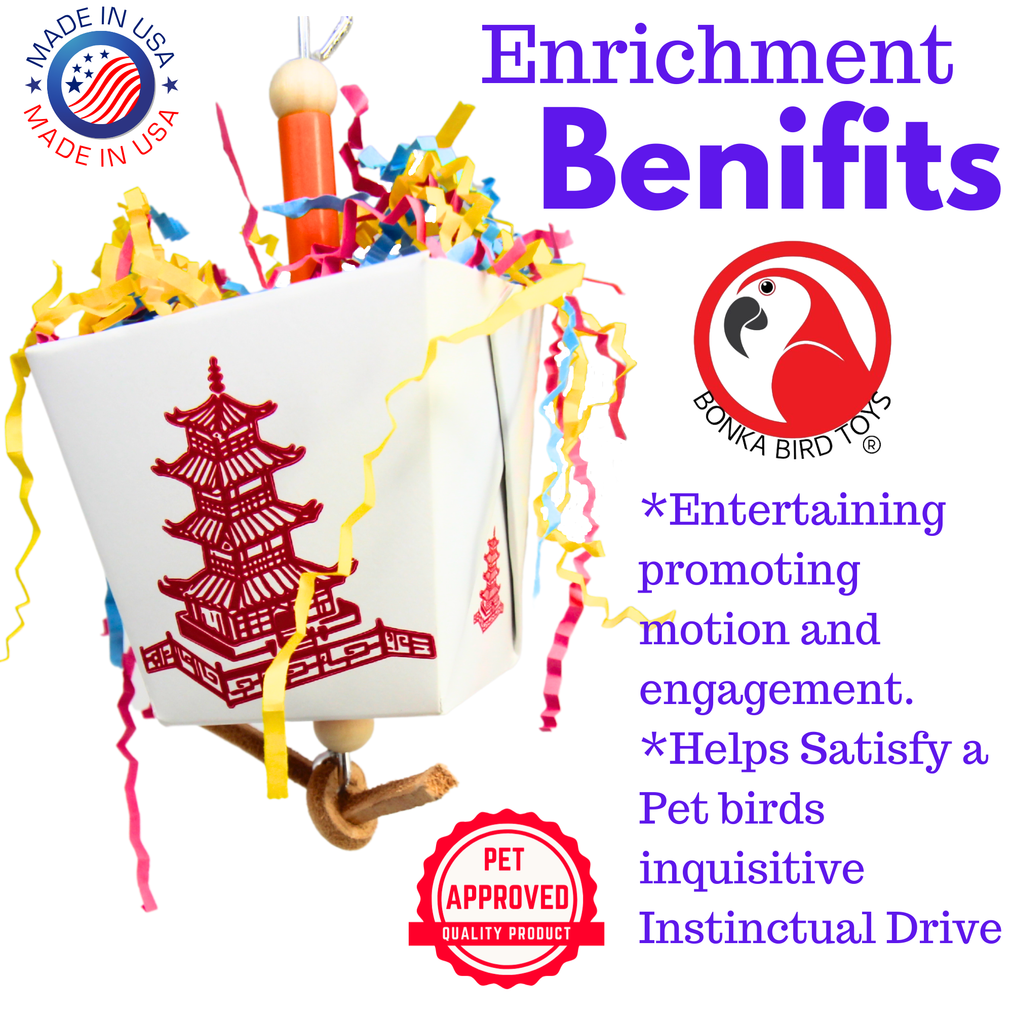 3875 Take Out - Bonka Bird Toys