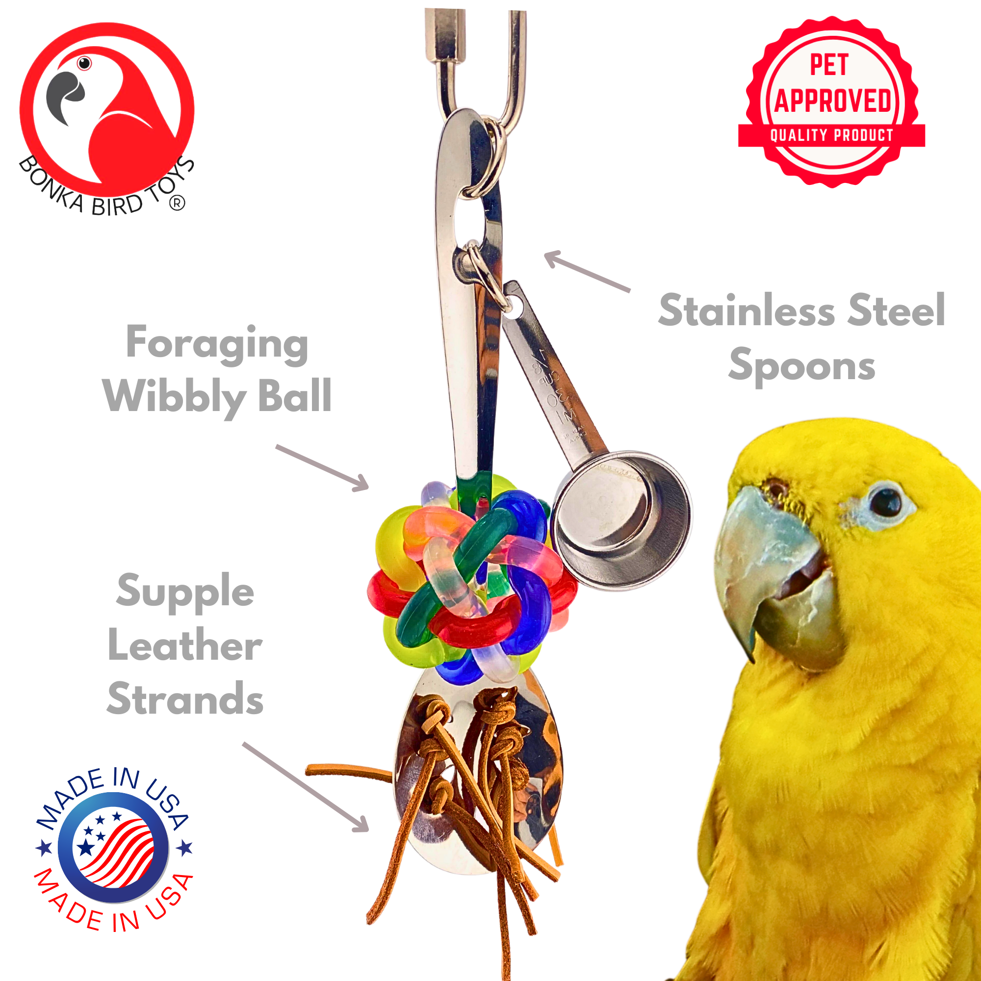 1976 Spaghetti Leather - Bonka Bird Toys