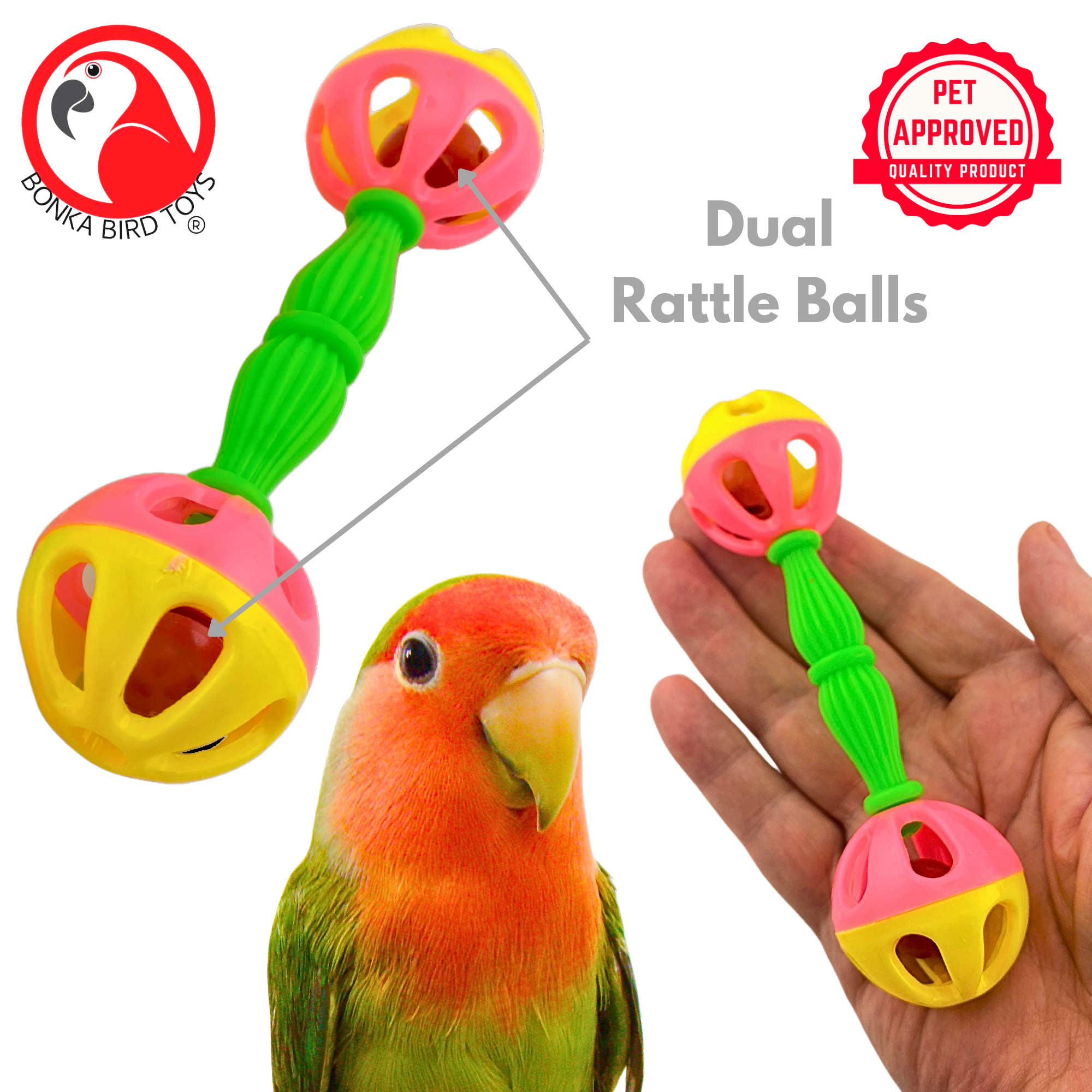 Birdie Barbells - Bonka Bird Toys