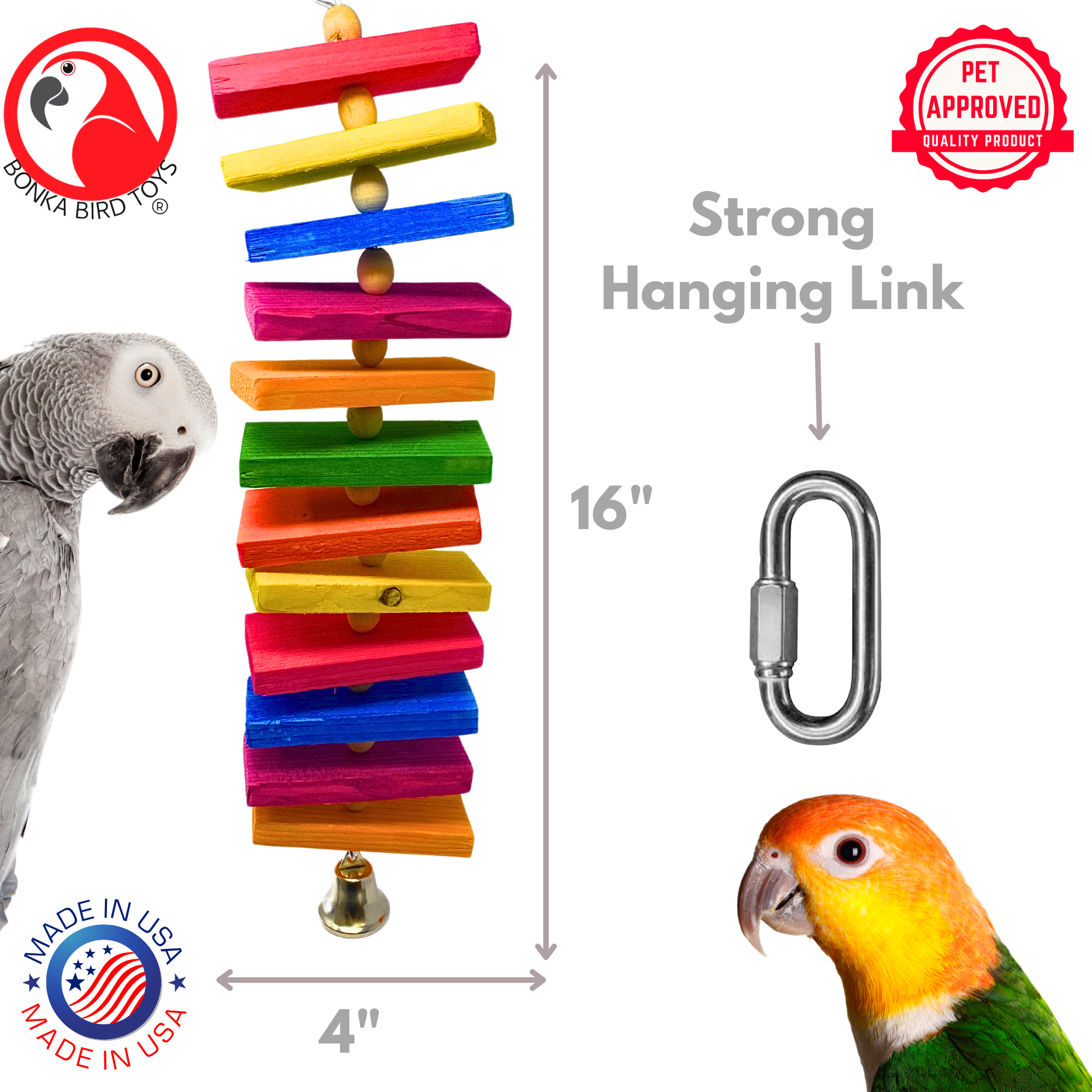 2335 Large Slat Chewer - Bonka Bird Toys