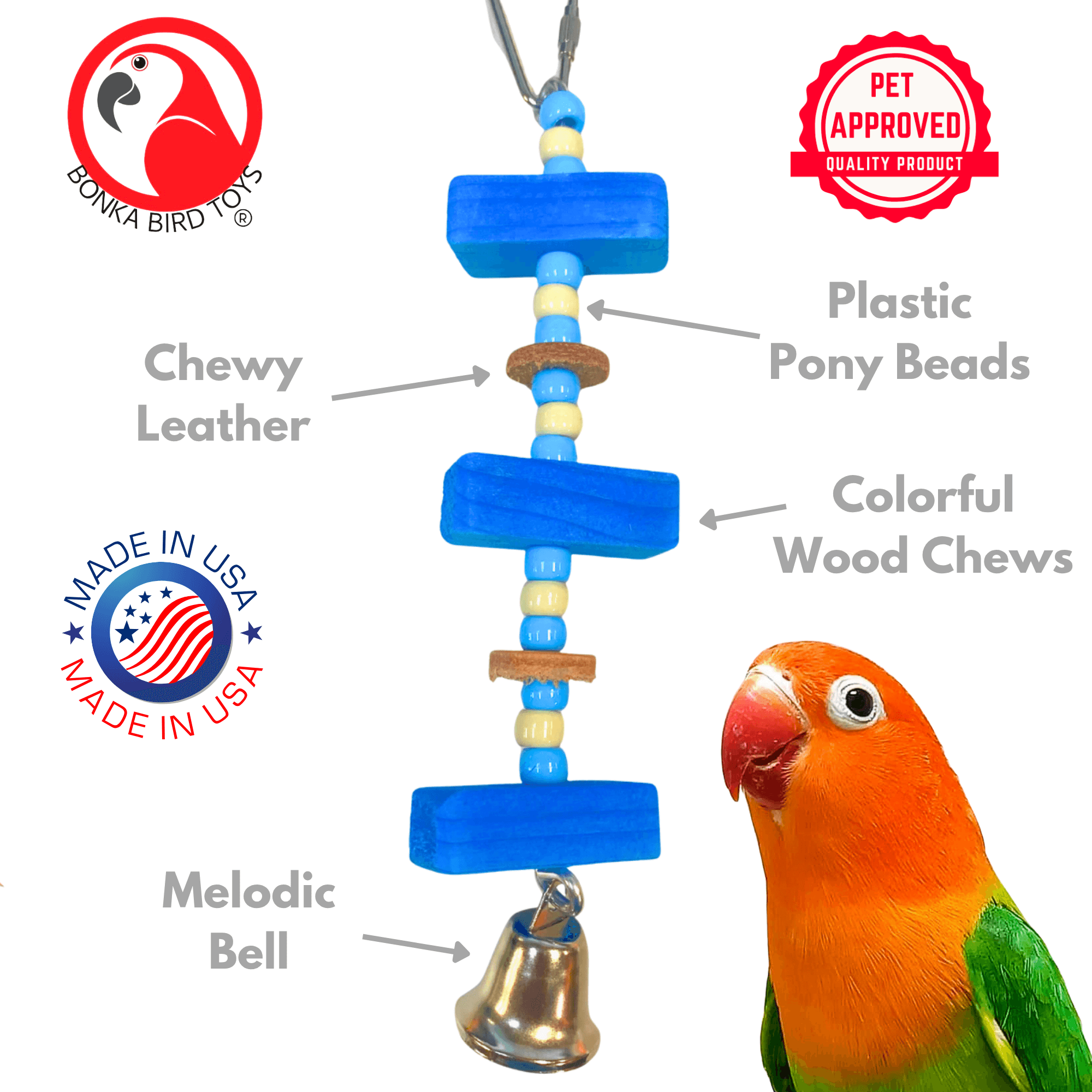 1076 Mini Block - Bonka Bird Toys