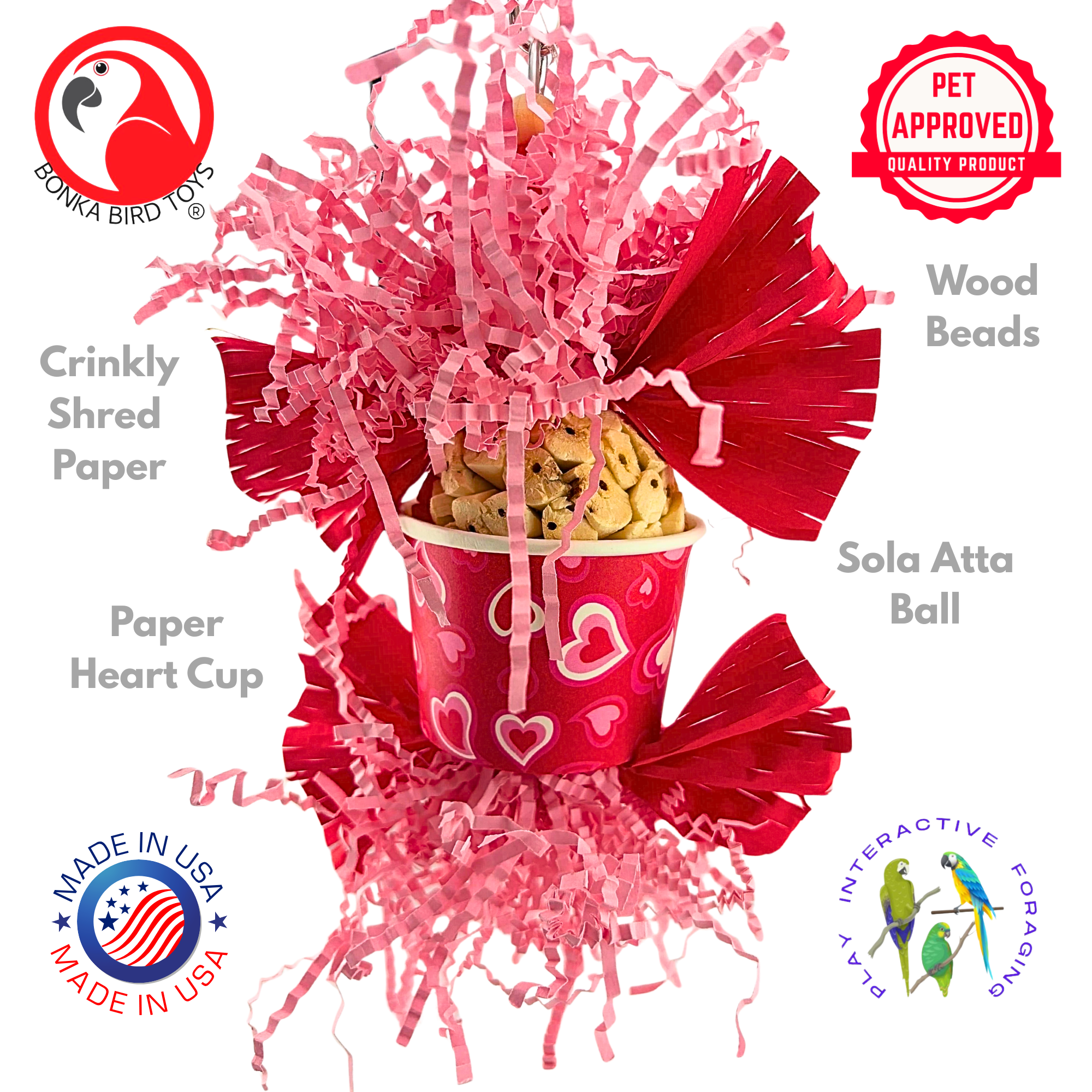 2775 Small Sola Love - Bonka Bird Toys