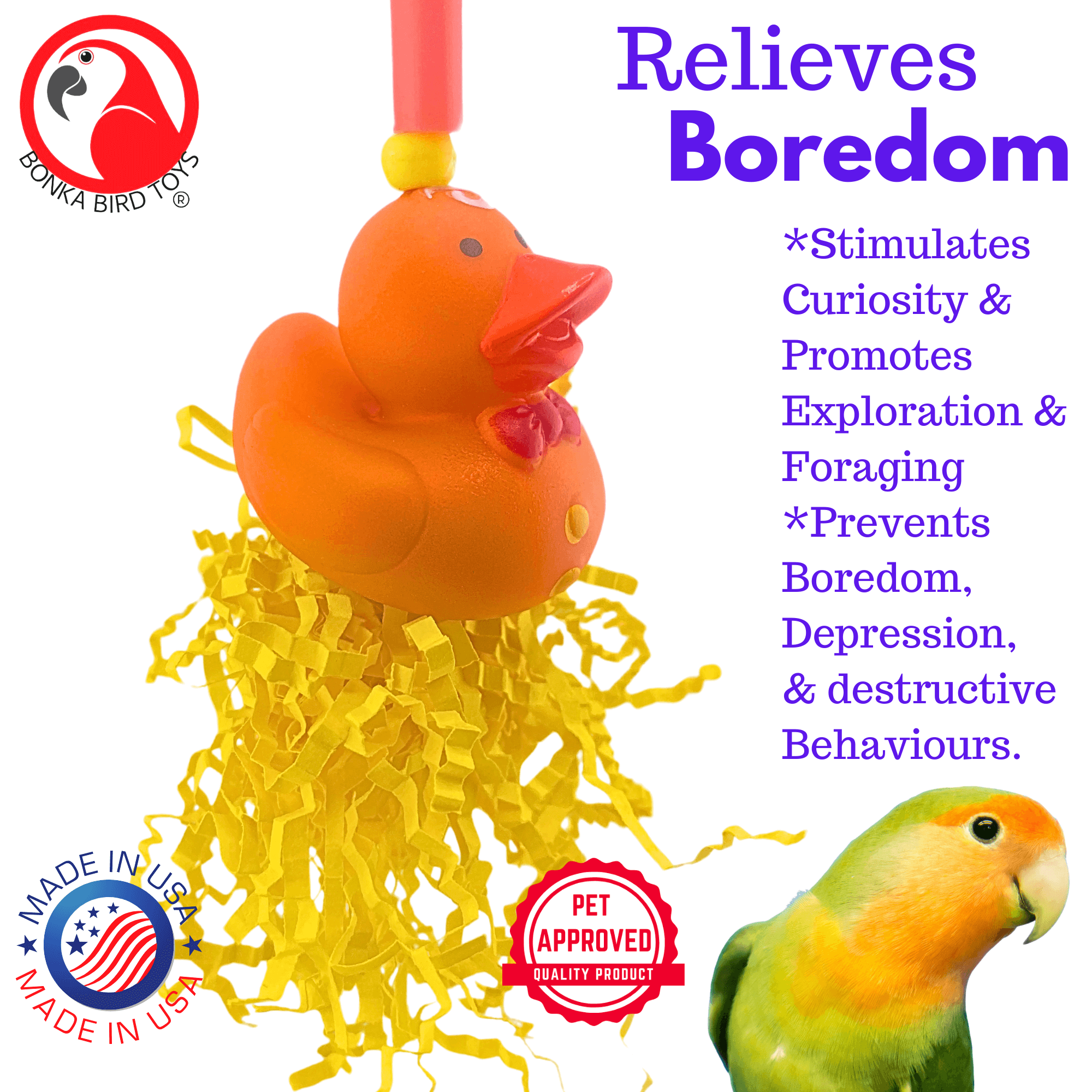 2725 Holiday Turkey Duck - Bonka Bird Toys