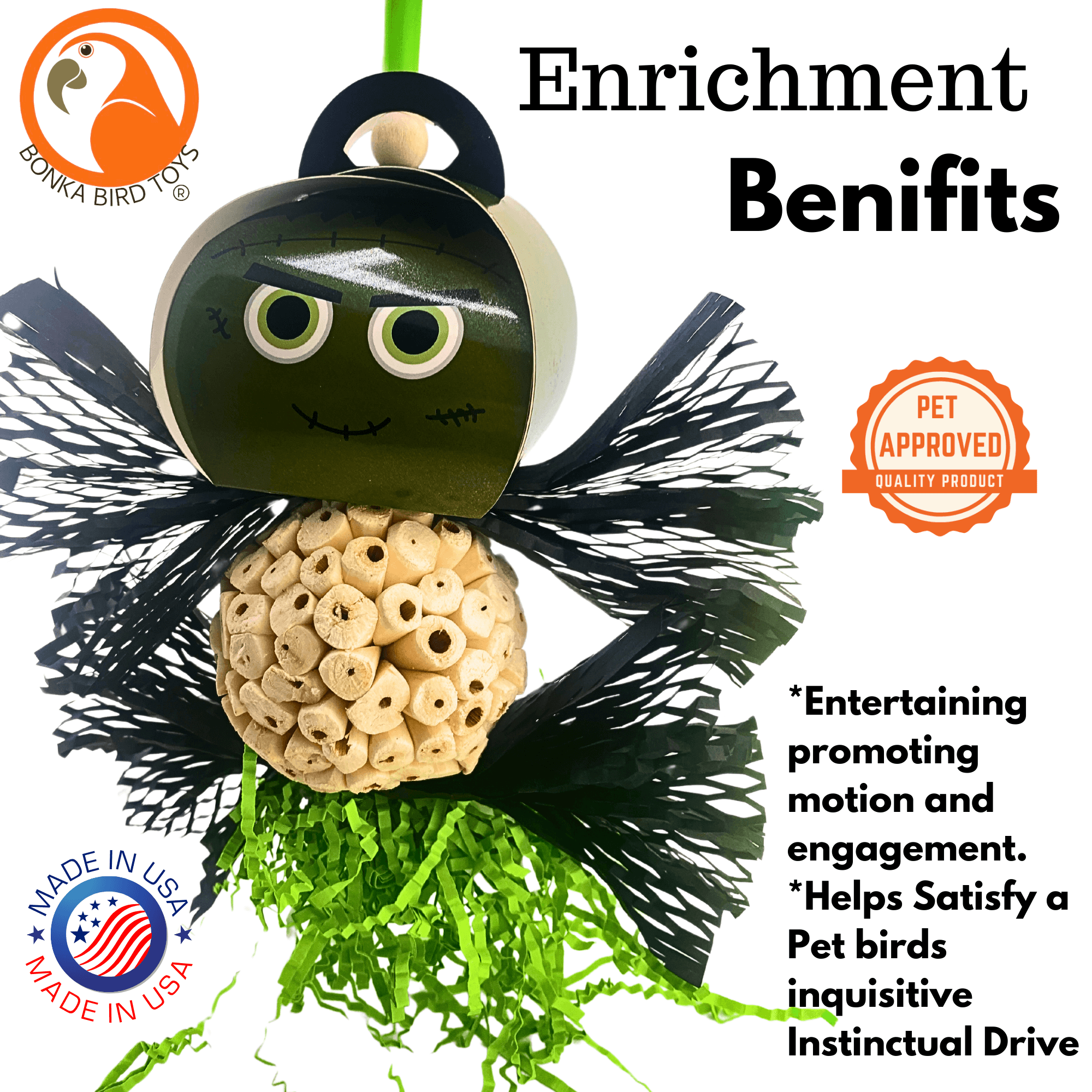 2721 Spooky Halloween Frankenstein - Bonka Bird Toys