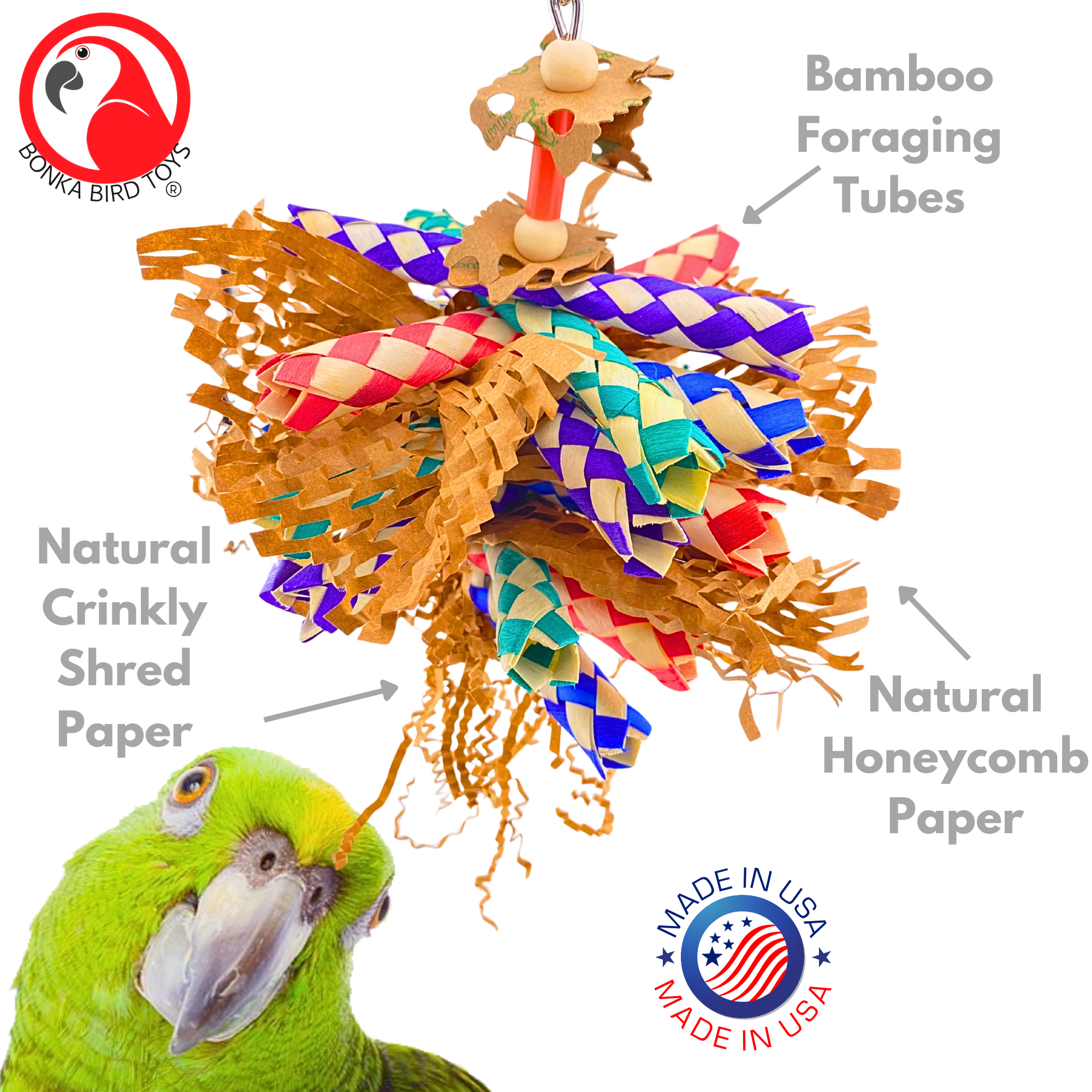 3450 Paper Shred - Bonka Bird Toys
