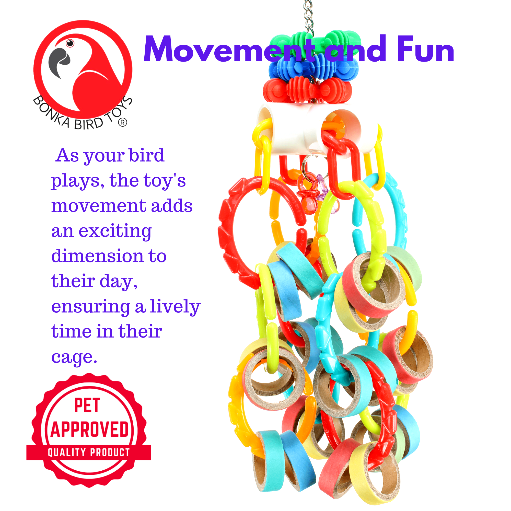 3551 Bagel Waterfall - Bonka Bird Toys