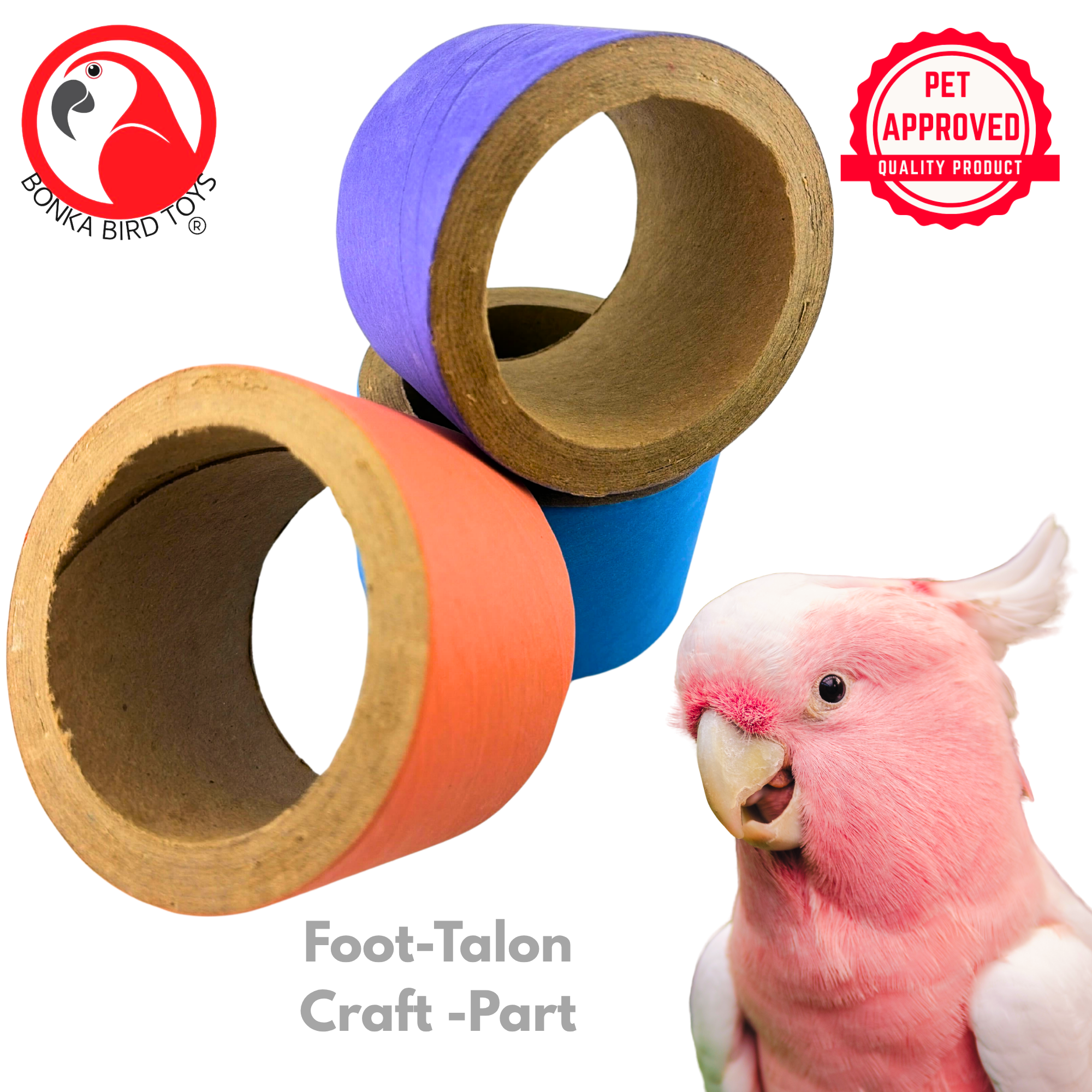 2782 Pk3 Big Fatty Bagels - Bonka Bird Toys