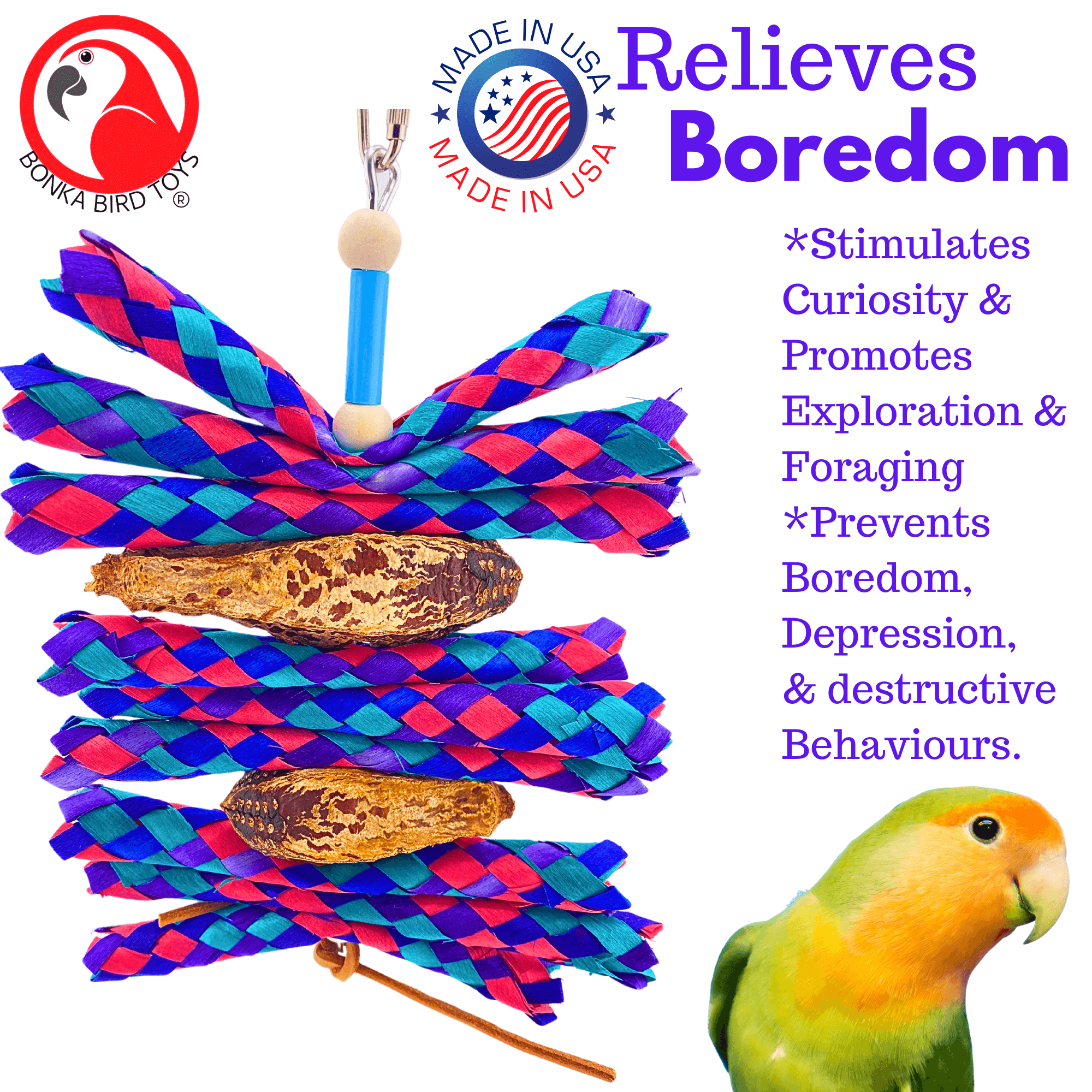 2617 Mahogany Trap - Bonka Bird Toys