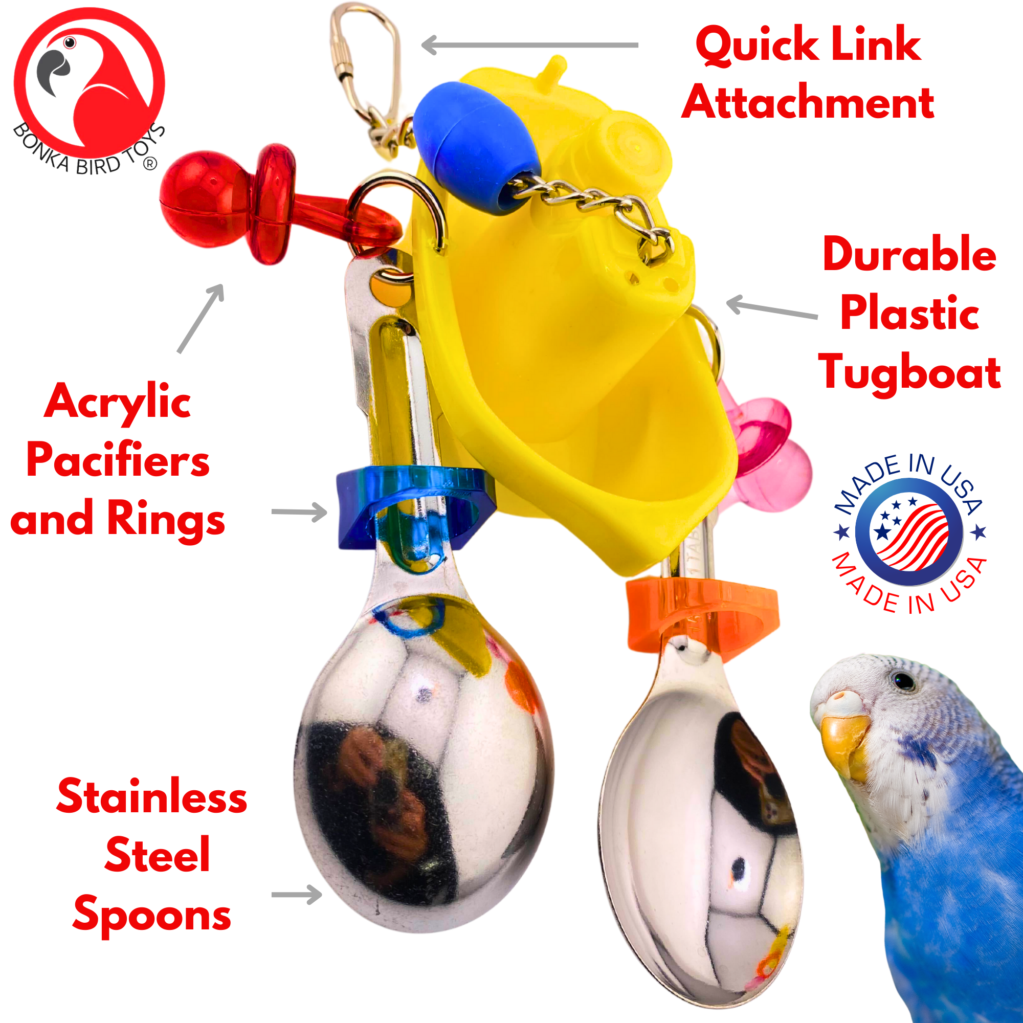 3653 Tugboat - Bonka Bird Toys