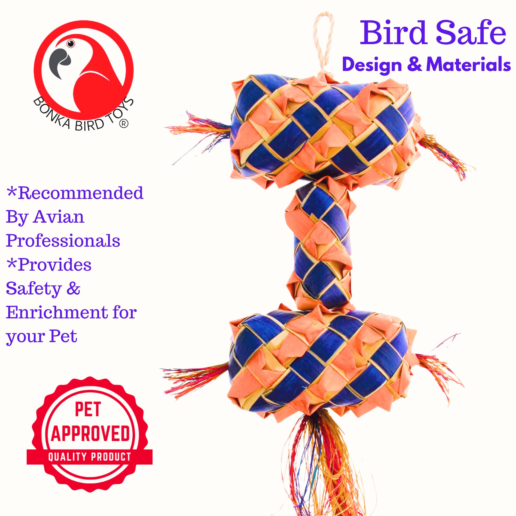 03418 Small Stacked Pinata - Bonka Bird Toys
