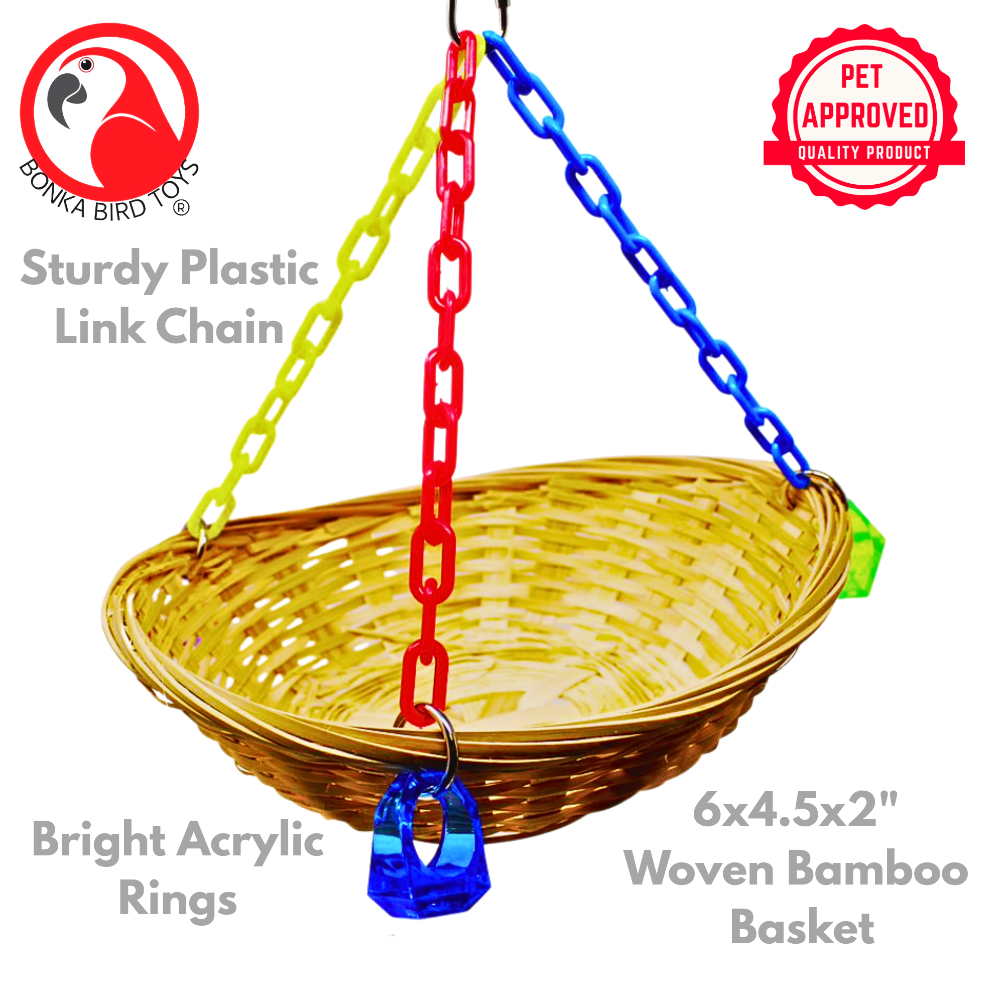 1914 Basket Swing - Bonka Bird Toys