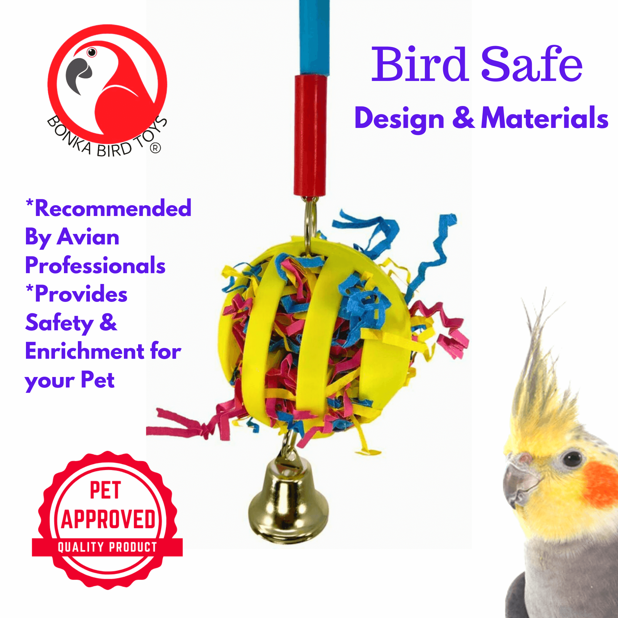 1583 Forage My Ball - Bonka Bird Toys