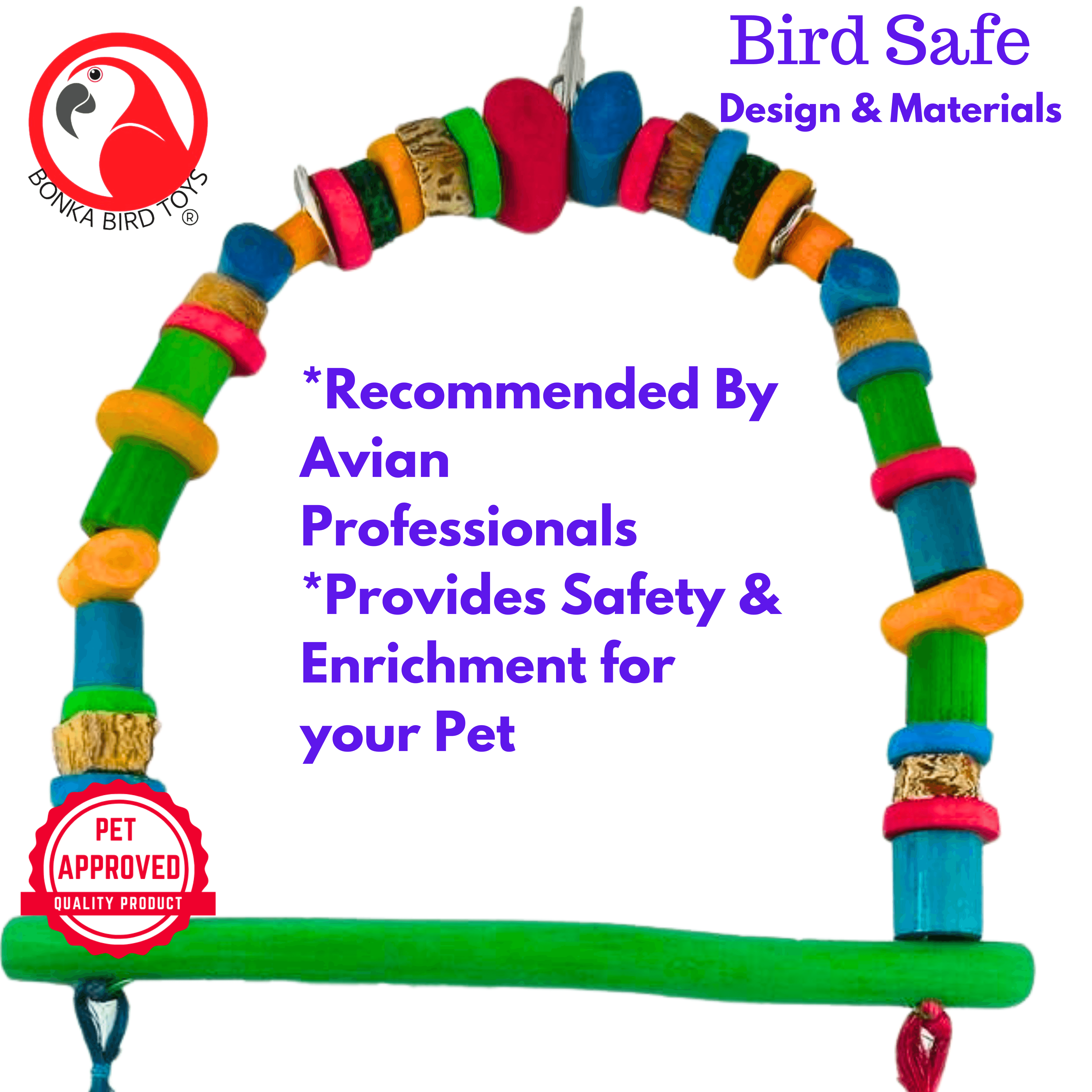 41352 Small Arc Swing - Bonka Bird Toys