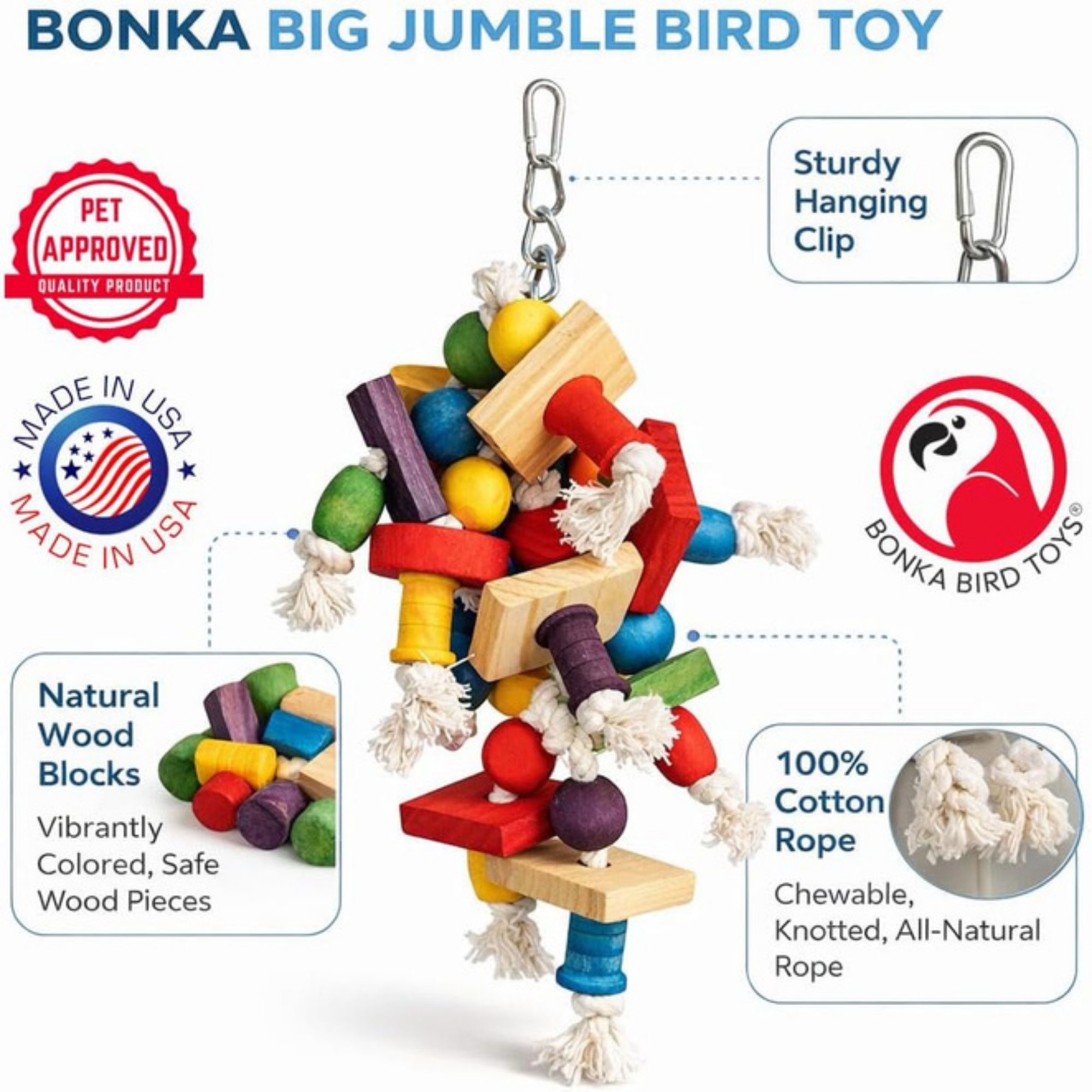 1354 Large Jumble Chew - Bonka Bird Toys