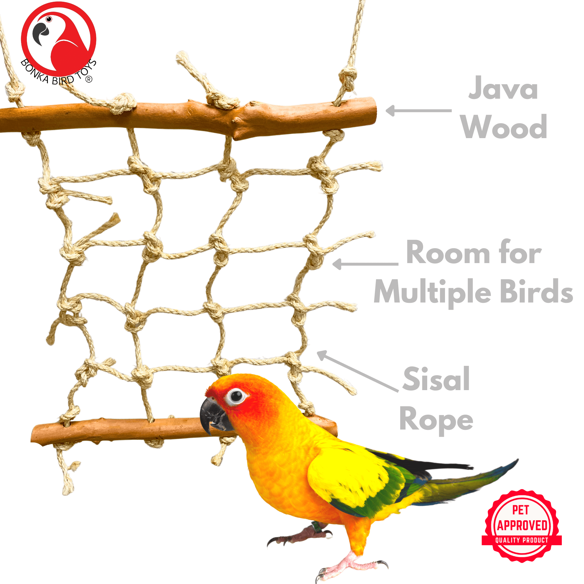 2667 Small Java Cargo Net - Bonka Bird Toys