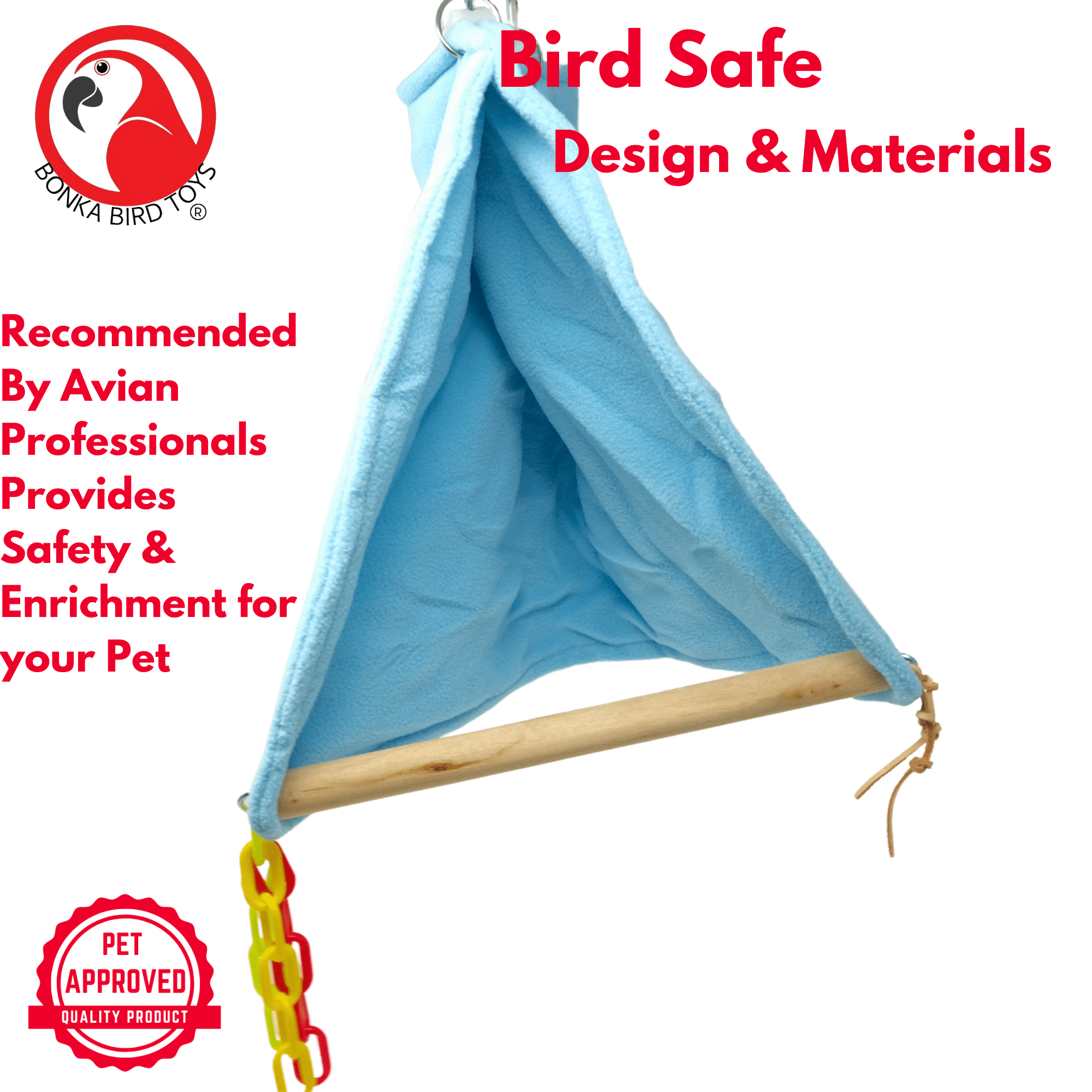 2243 Large Hideout Swing - Bonka Bird Toys