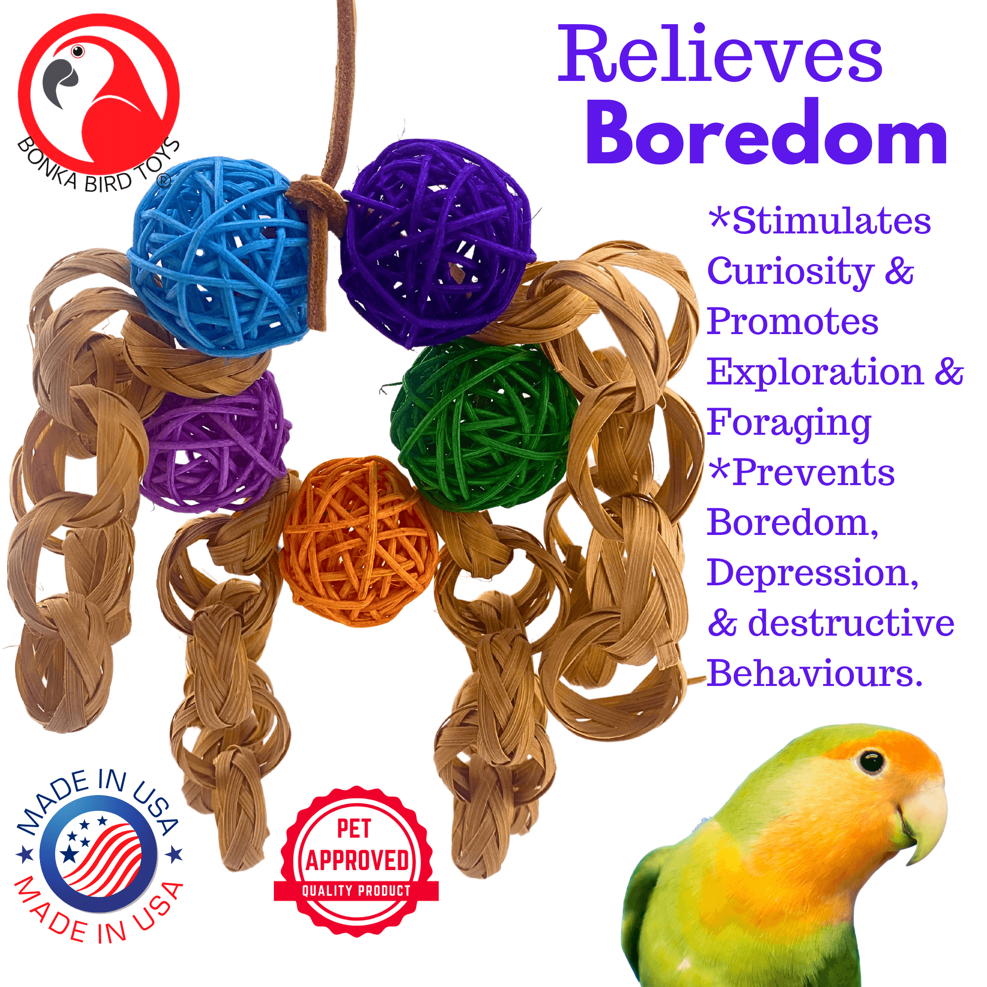 2501 Tangle Balls - Bonka Bird Toys