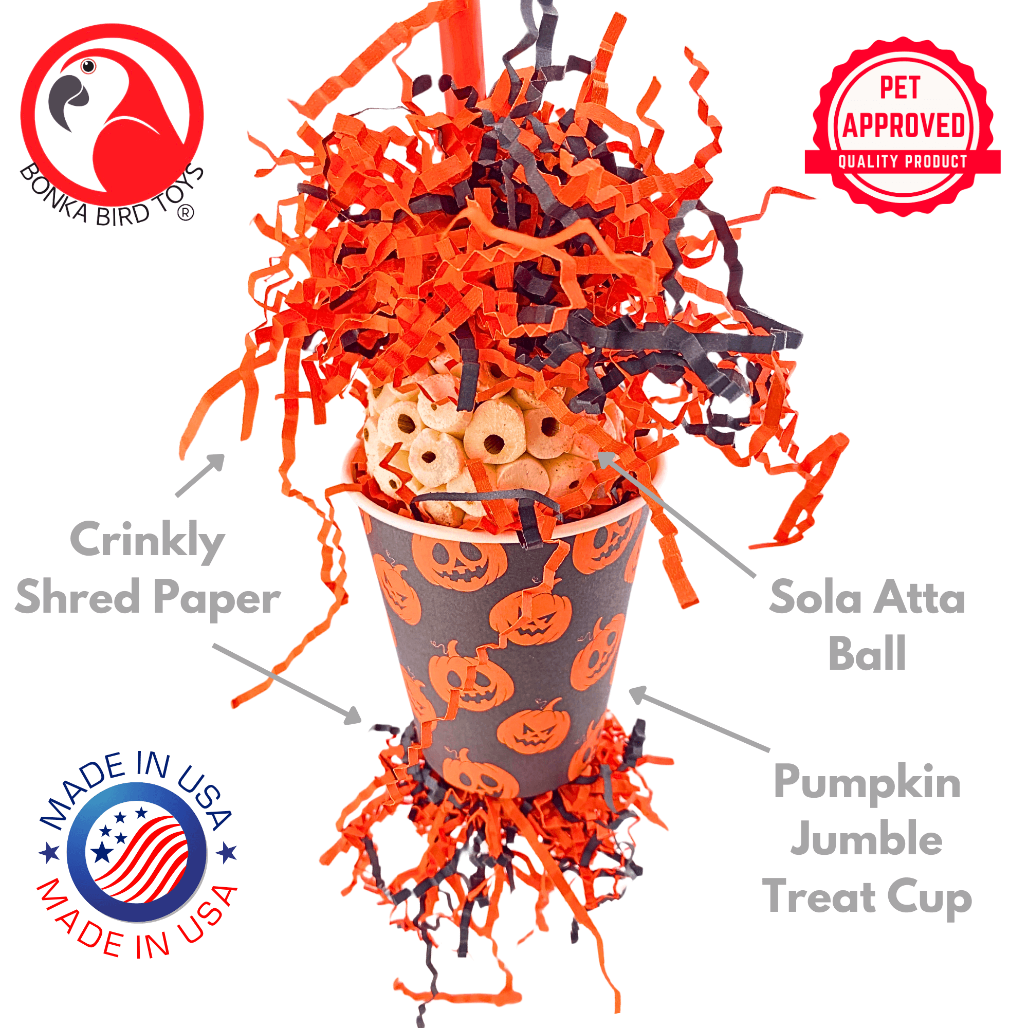 2868 Pumpkin Jumble - Bonka Bird Toys