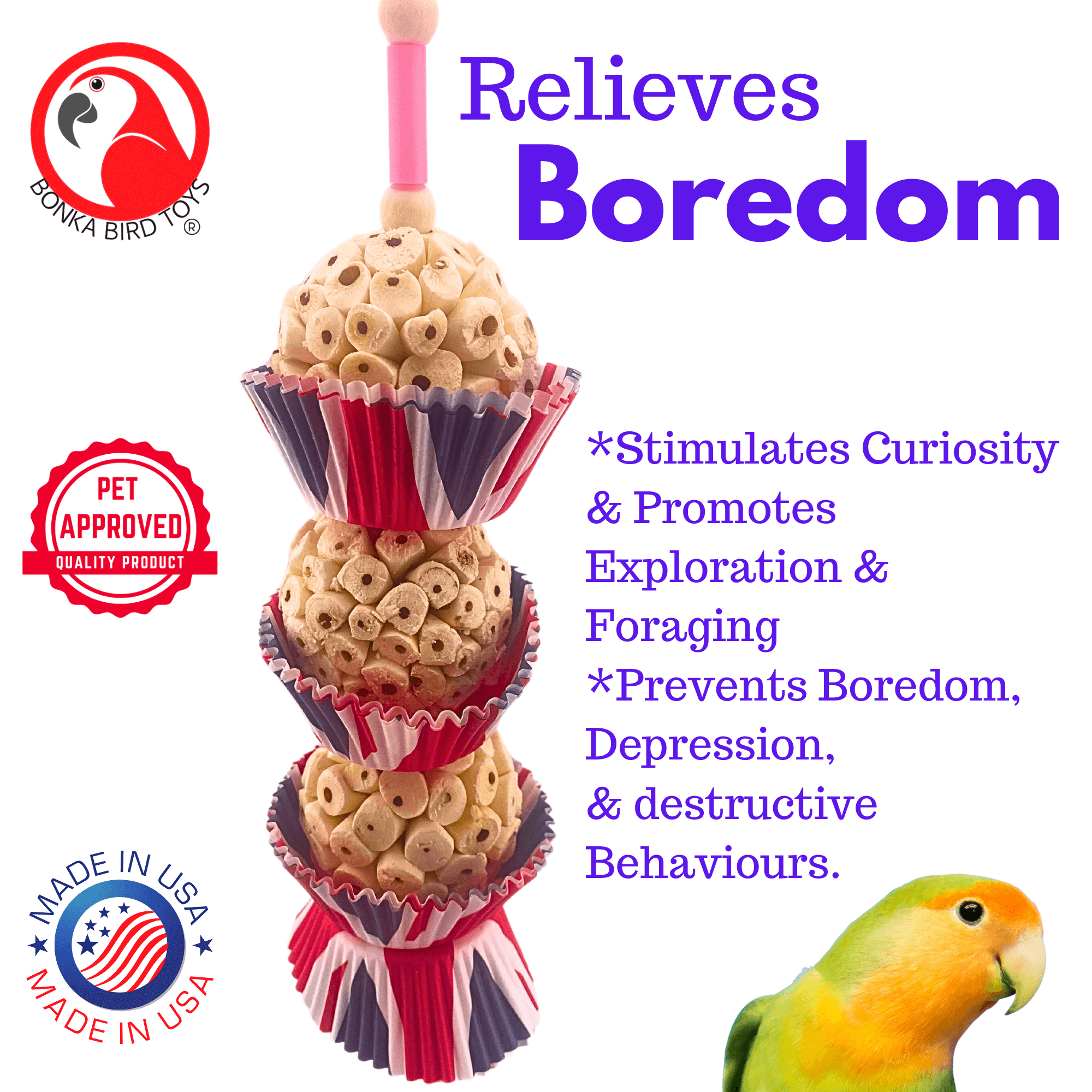 2709 UK Three Cake - Bonka Bird Toys