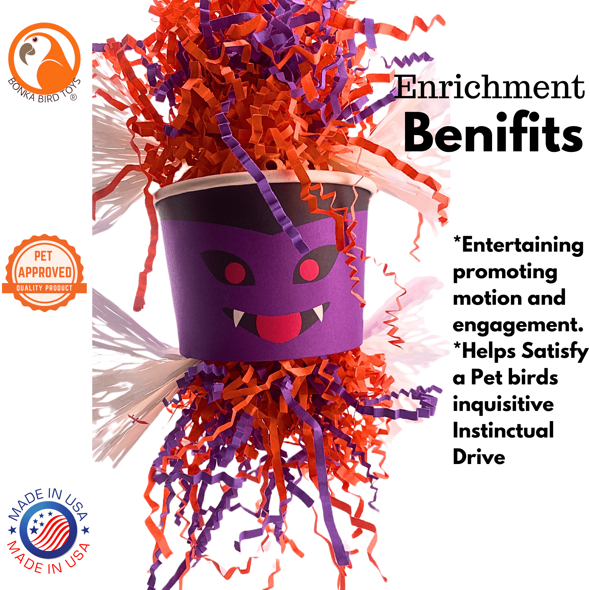 2711 Halloween Vampire Dish - Bonka Bird Toys