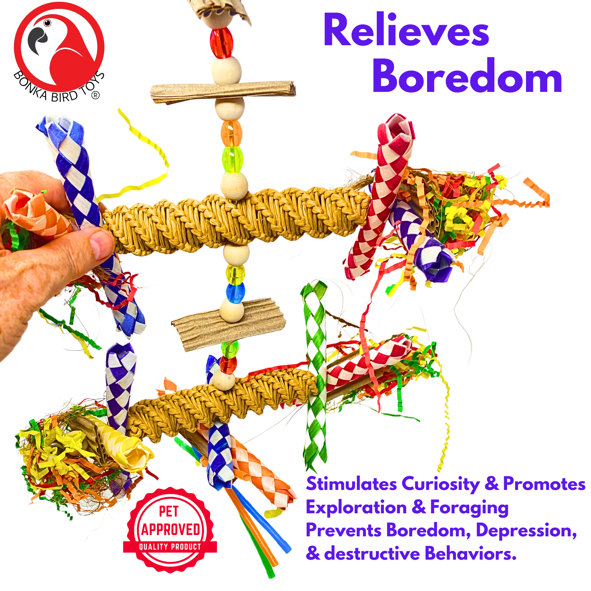 2677 Big Duo Helix - Bonka Bird Toys