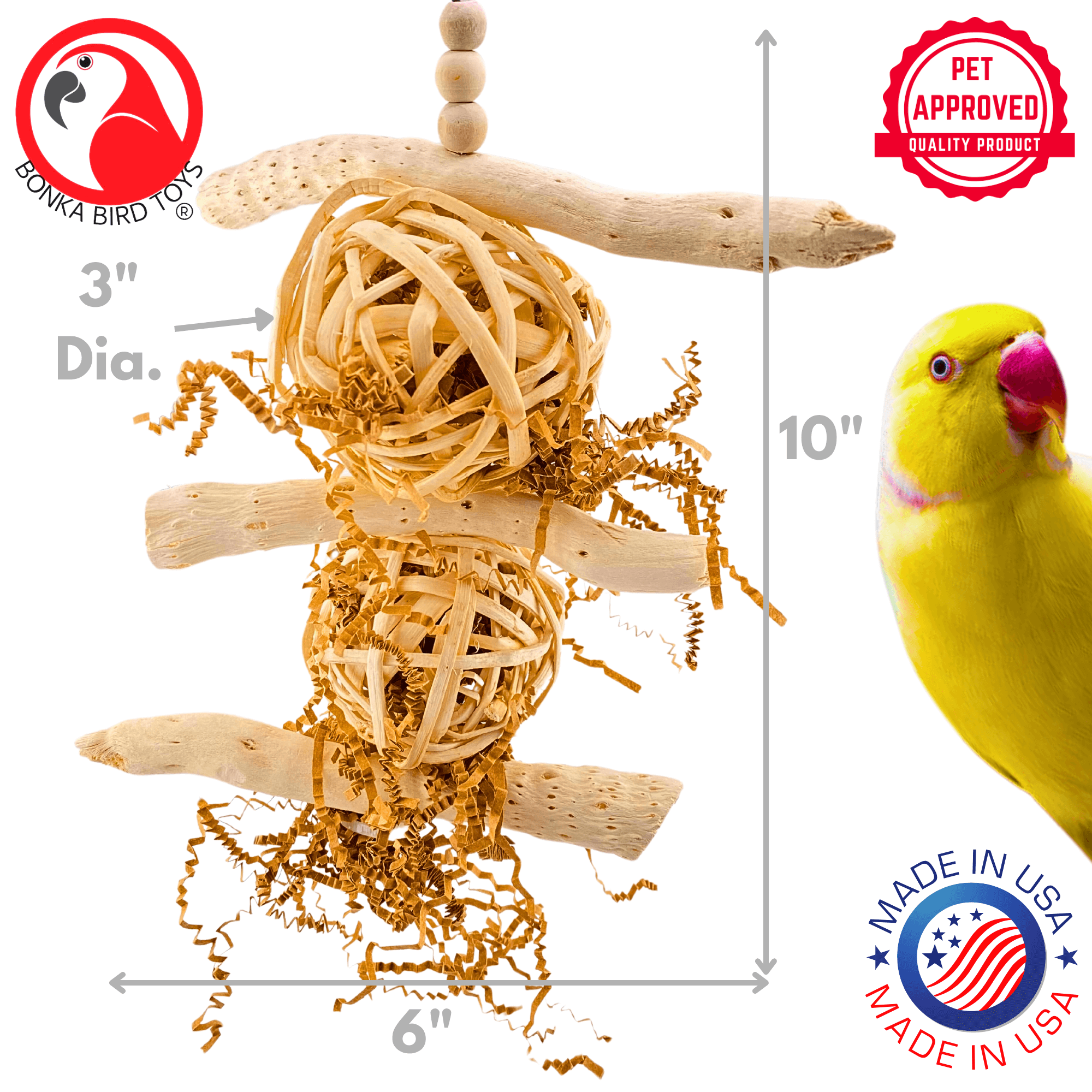 1034 Driftwood Forage Tower - Bonka Bird Toys