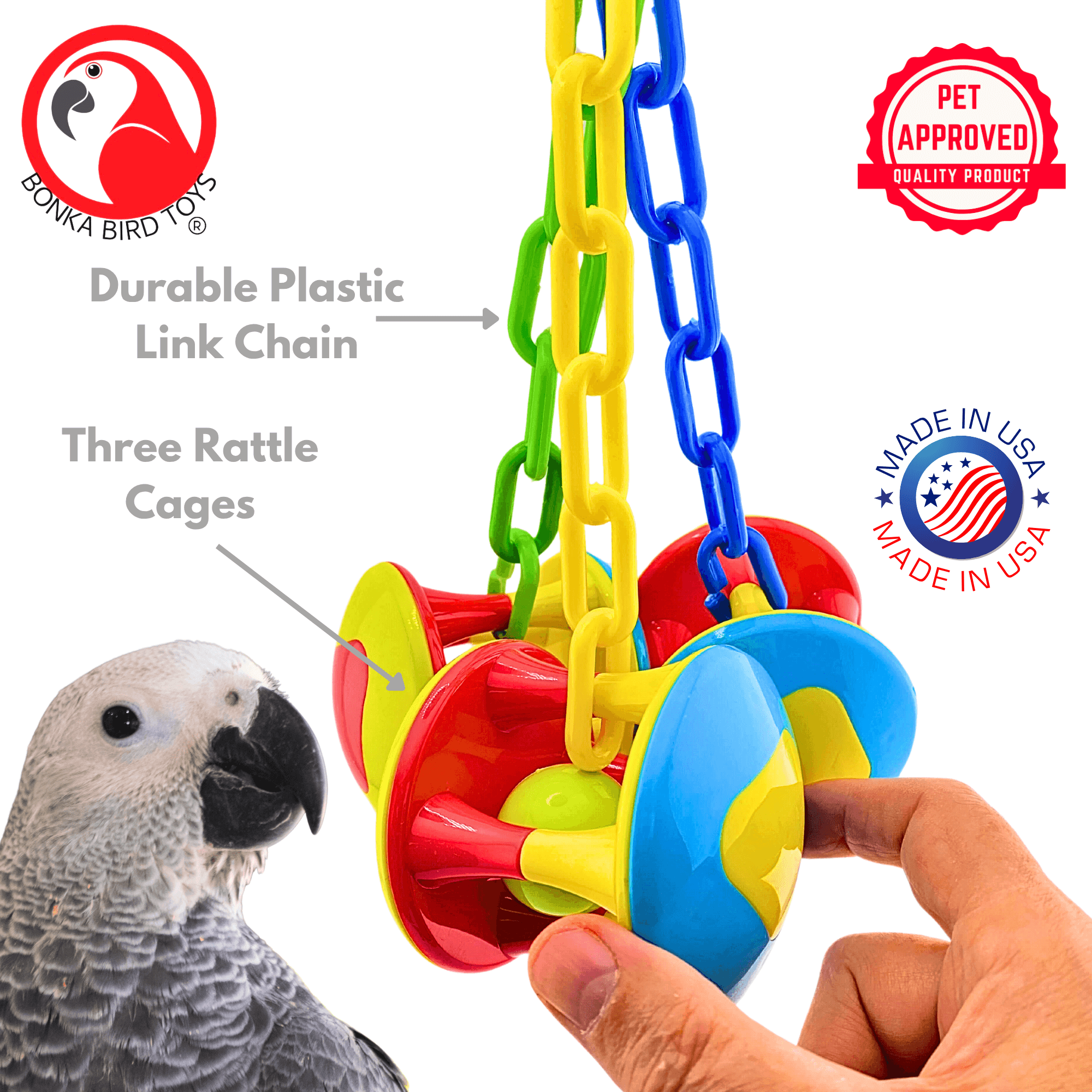 1161 Carnival Clacker - Bonka Bird Toys