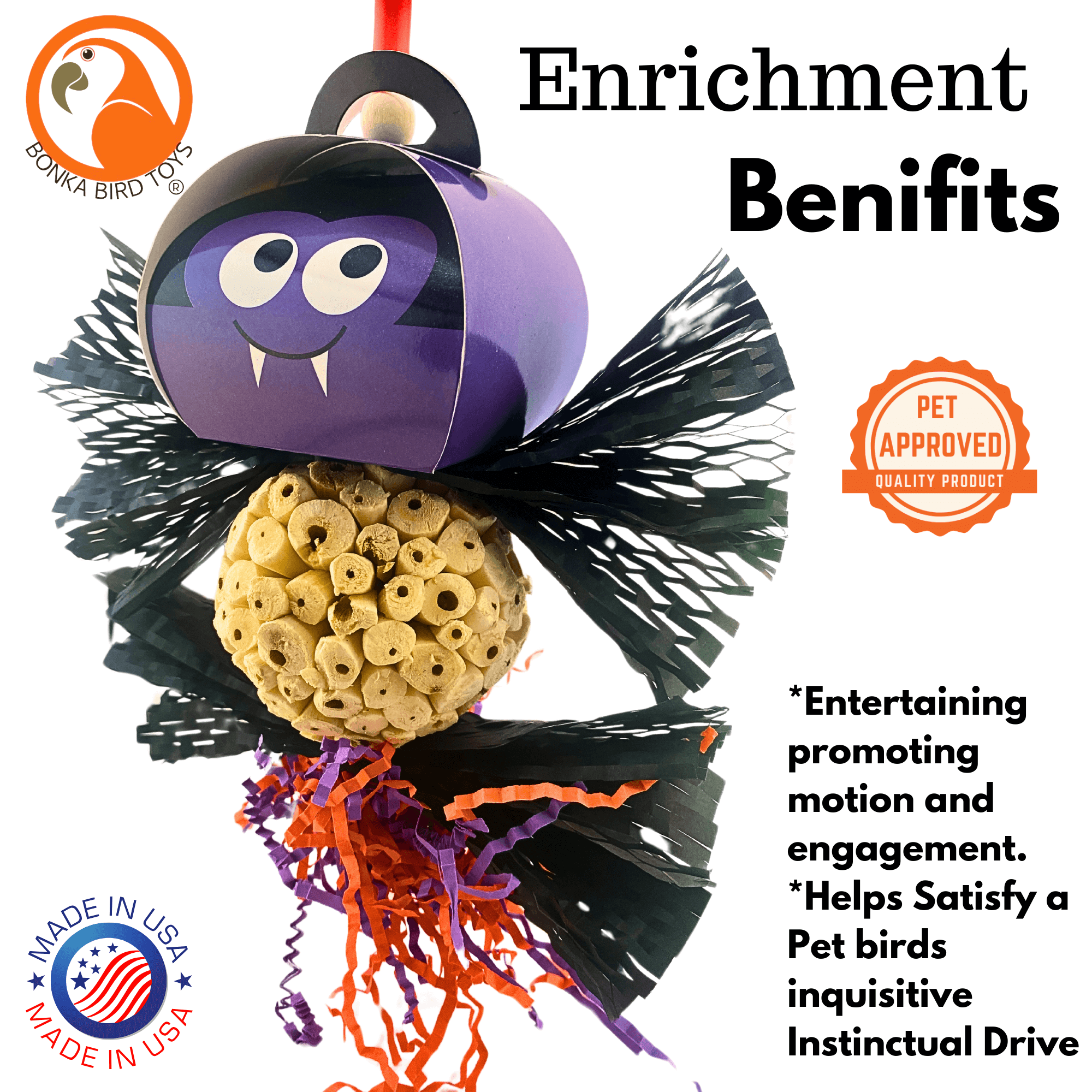 2720 Spooky Halloween Vampire - Bonka Bird Toys