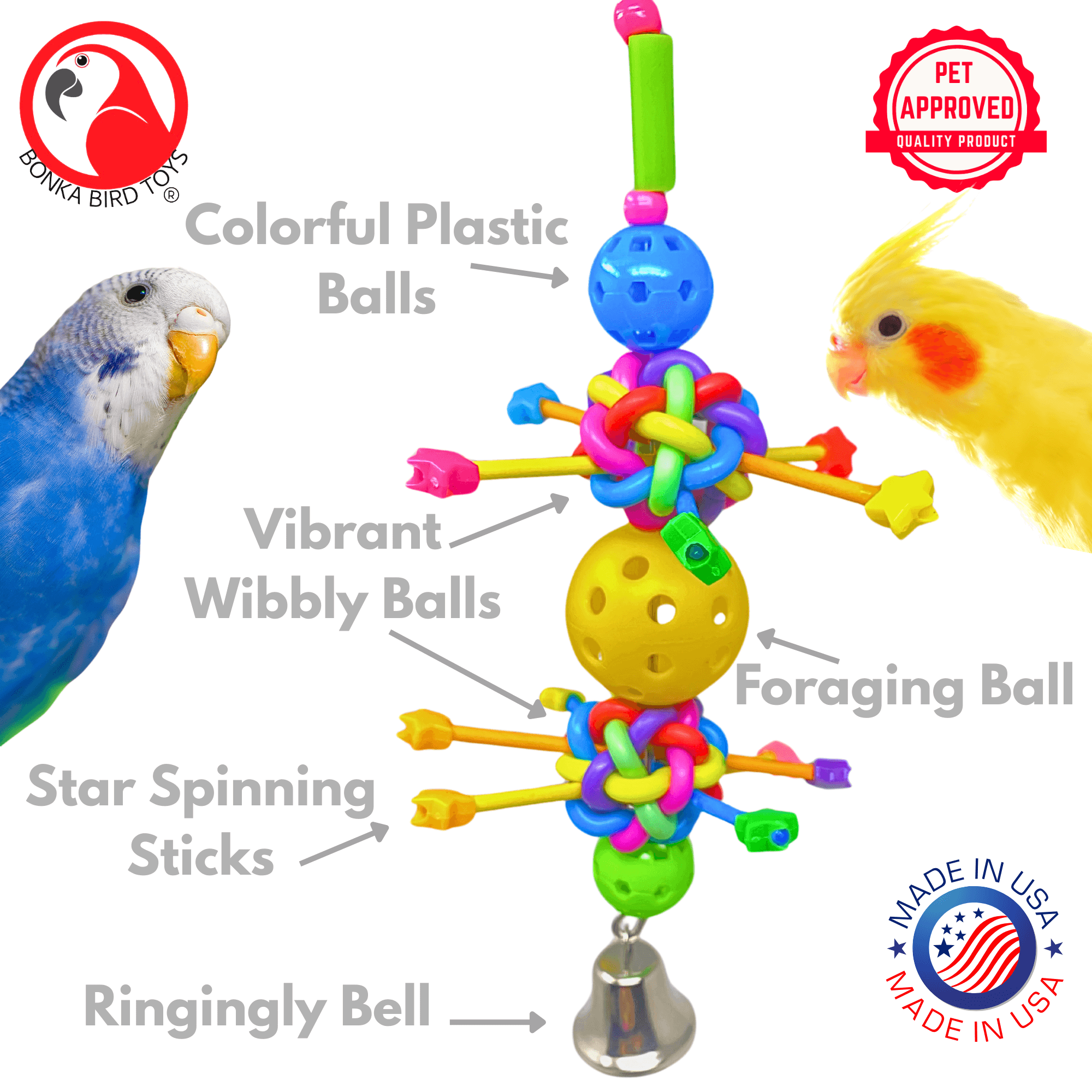 3934 Starburst Spinner - Bonka Bird Toys