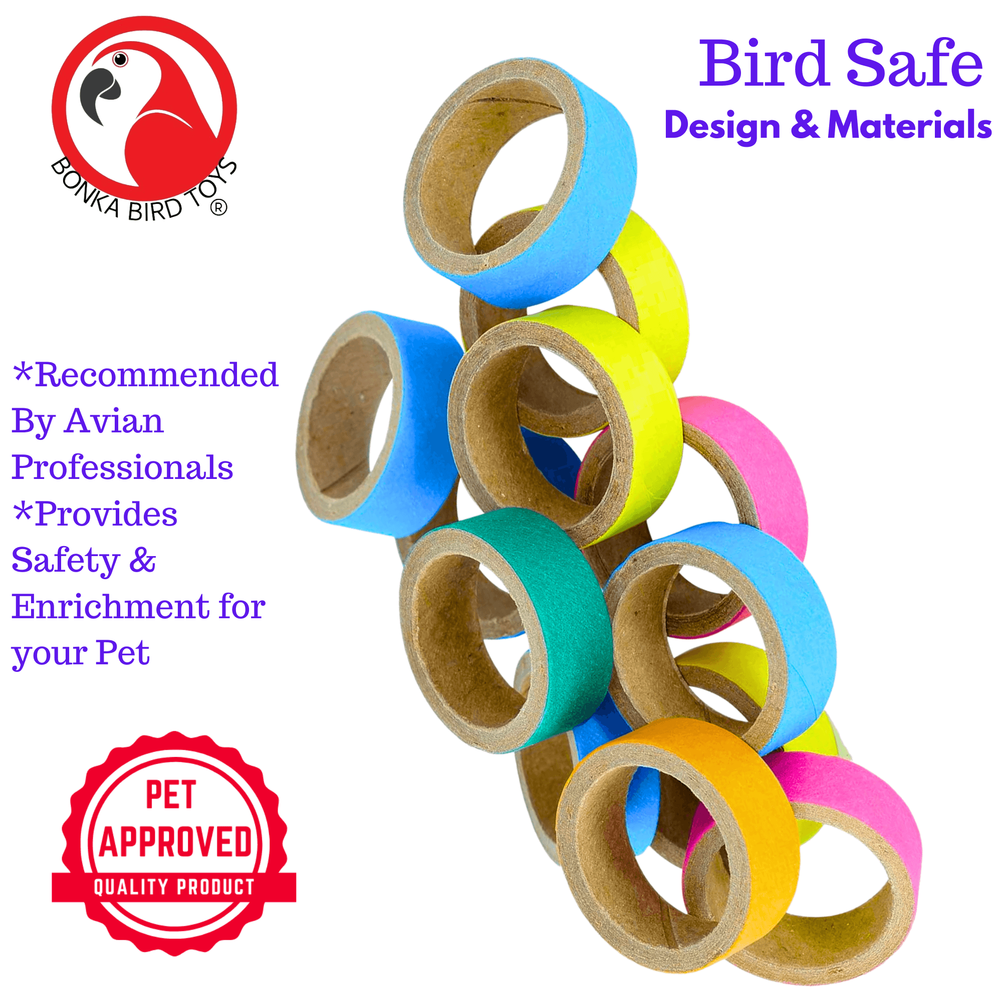 3160 12pk 1-Inch Ring Bagel - Bonka Bird Toys