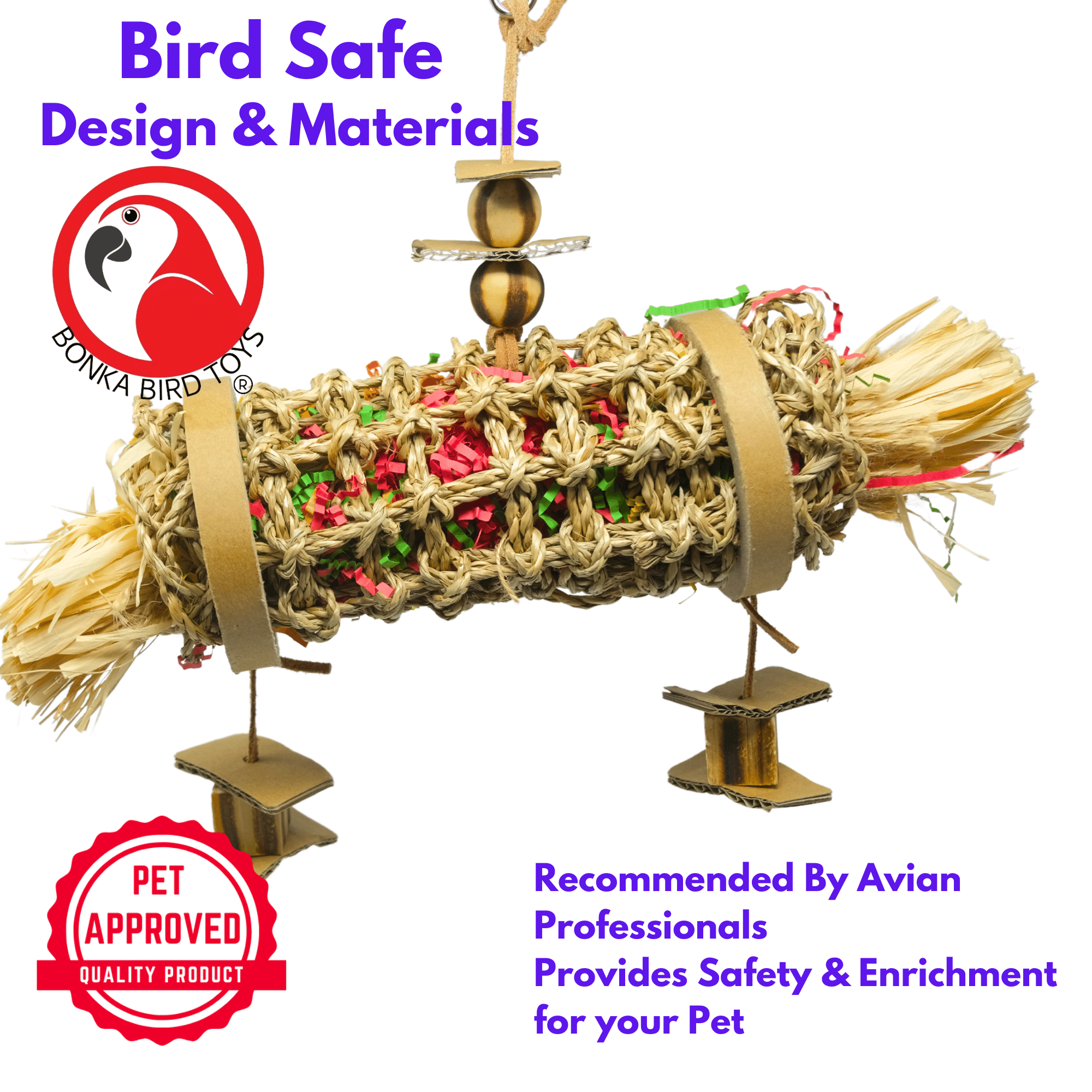 2152 Medium Shred Roll - Bonka Bird Toys