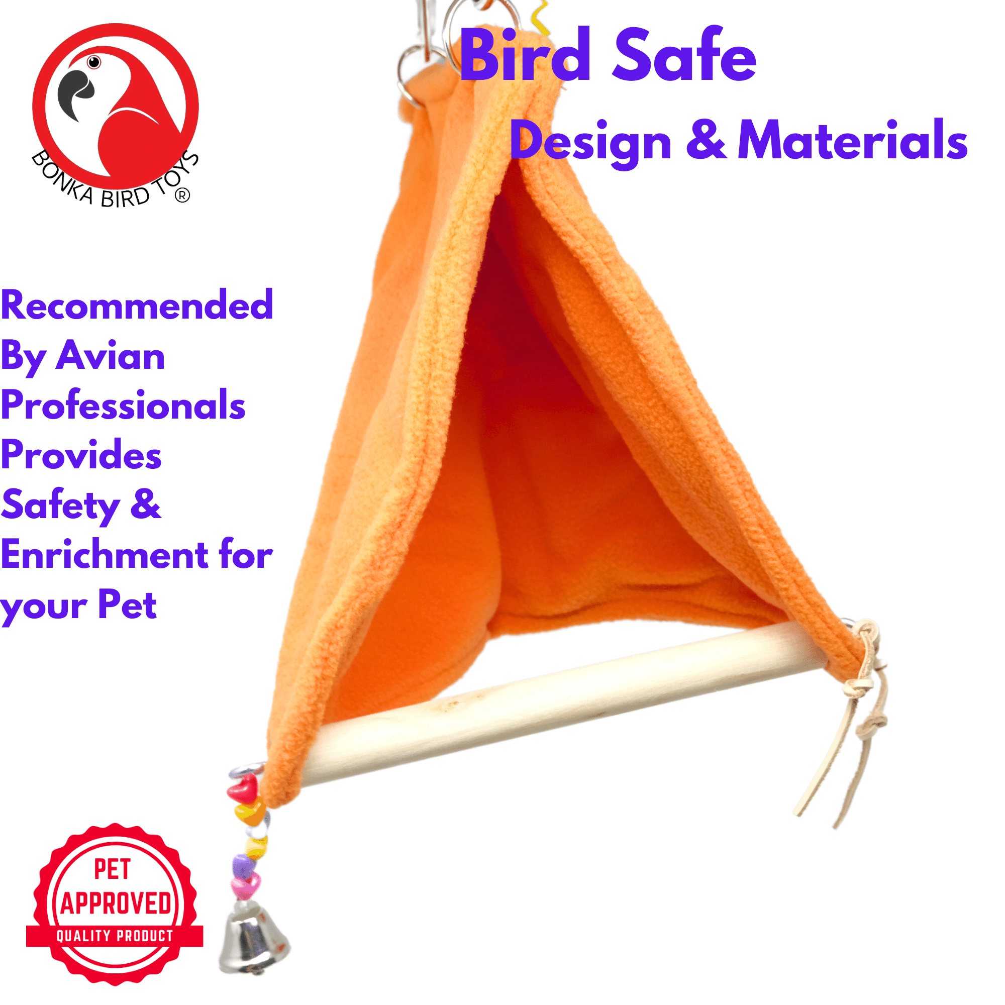 2242 Medium Hideout Swing - Bonka Bird Toys