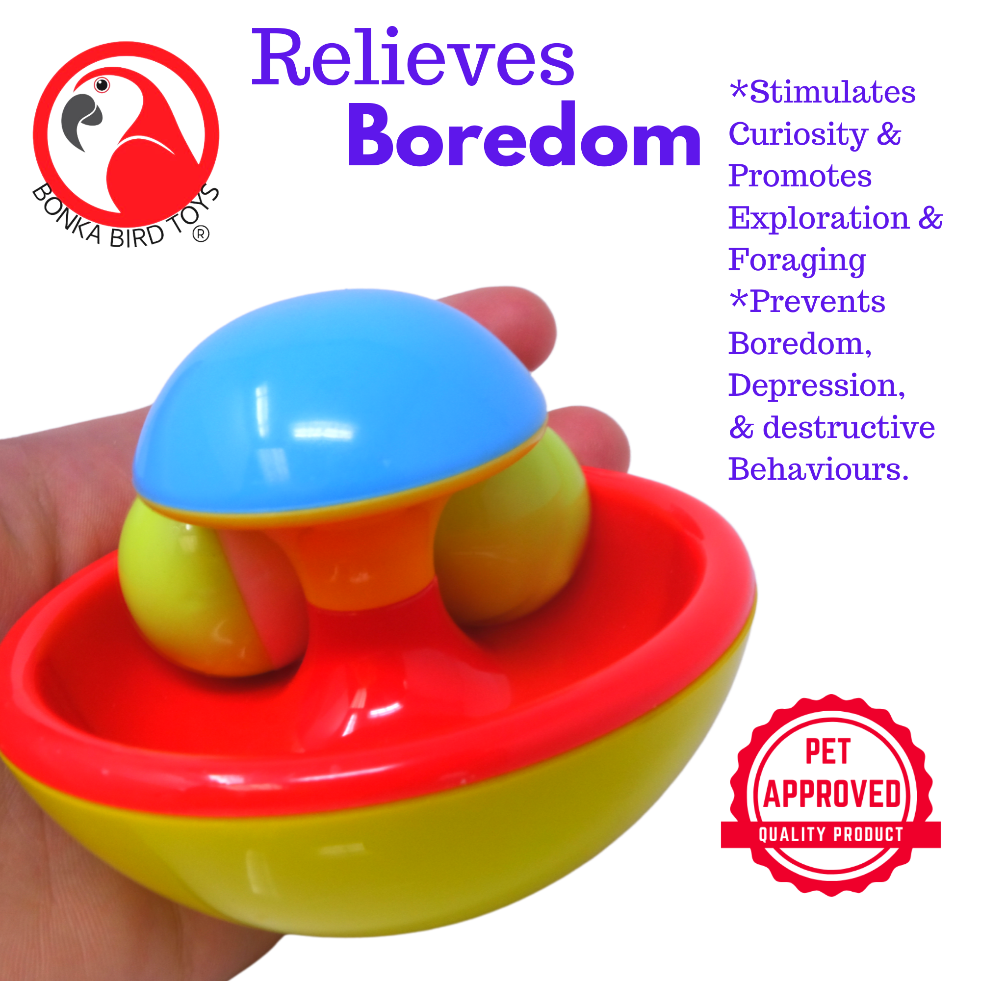 2459 Swivel Ball Spinner - Bonka Bird Toys