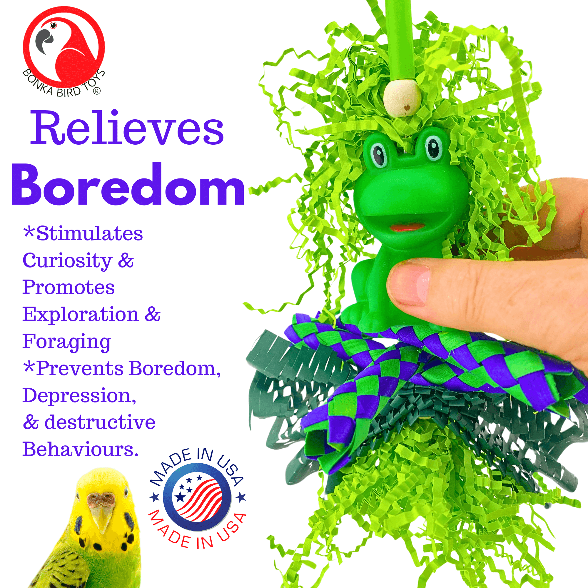 2628 Lucky Frog - Bonka Bird Toys