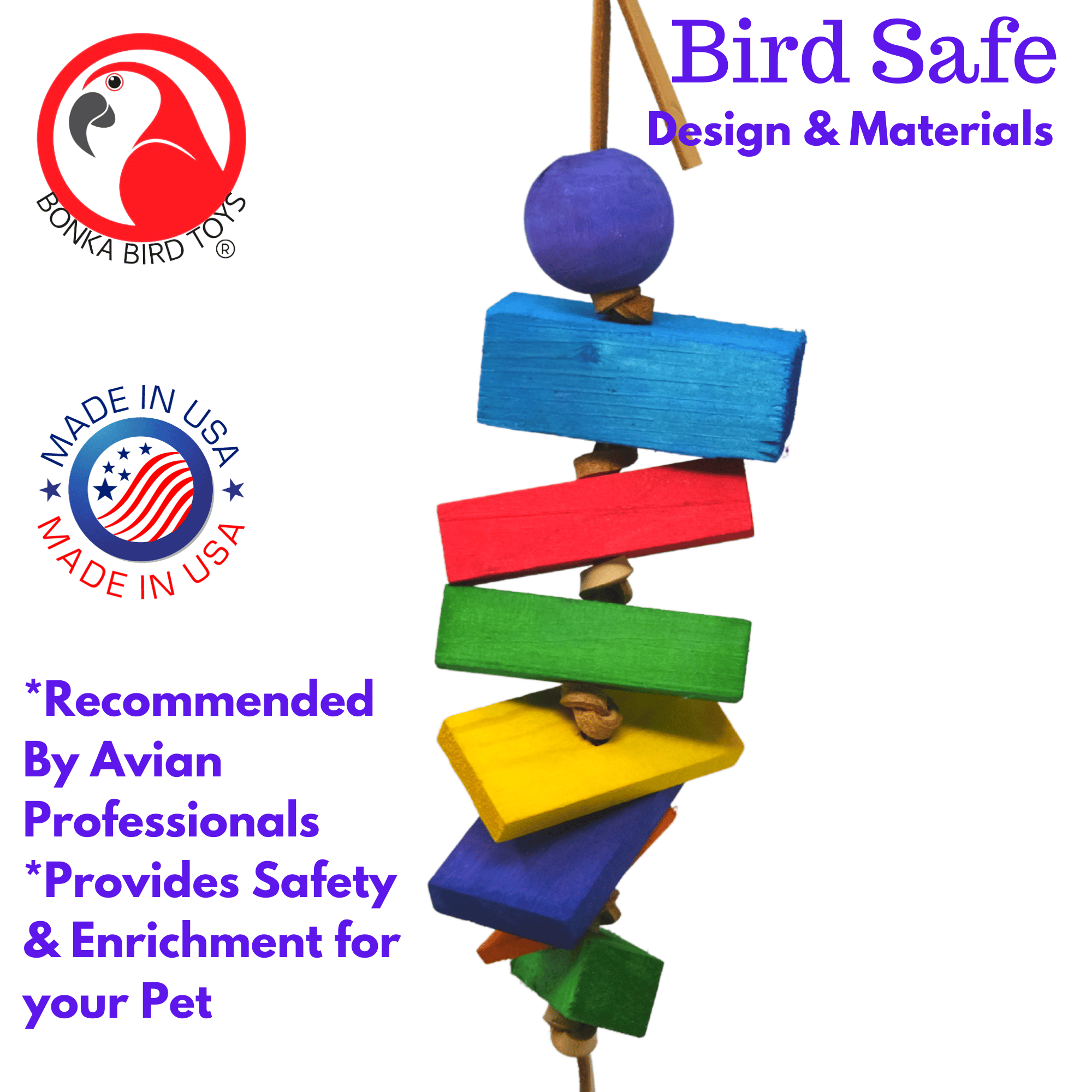 2562 Knotty Block - Bonka Bird Toys