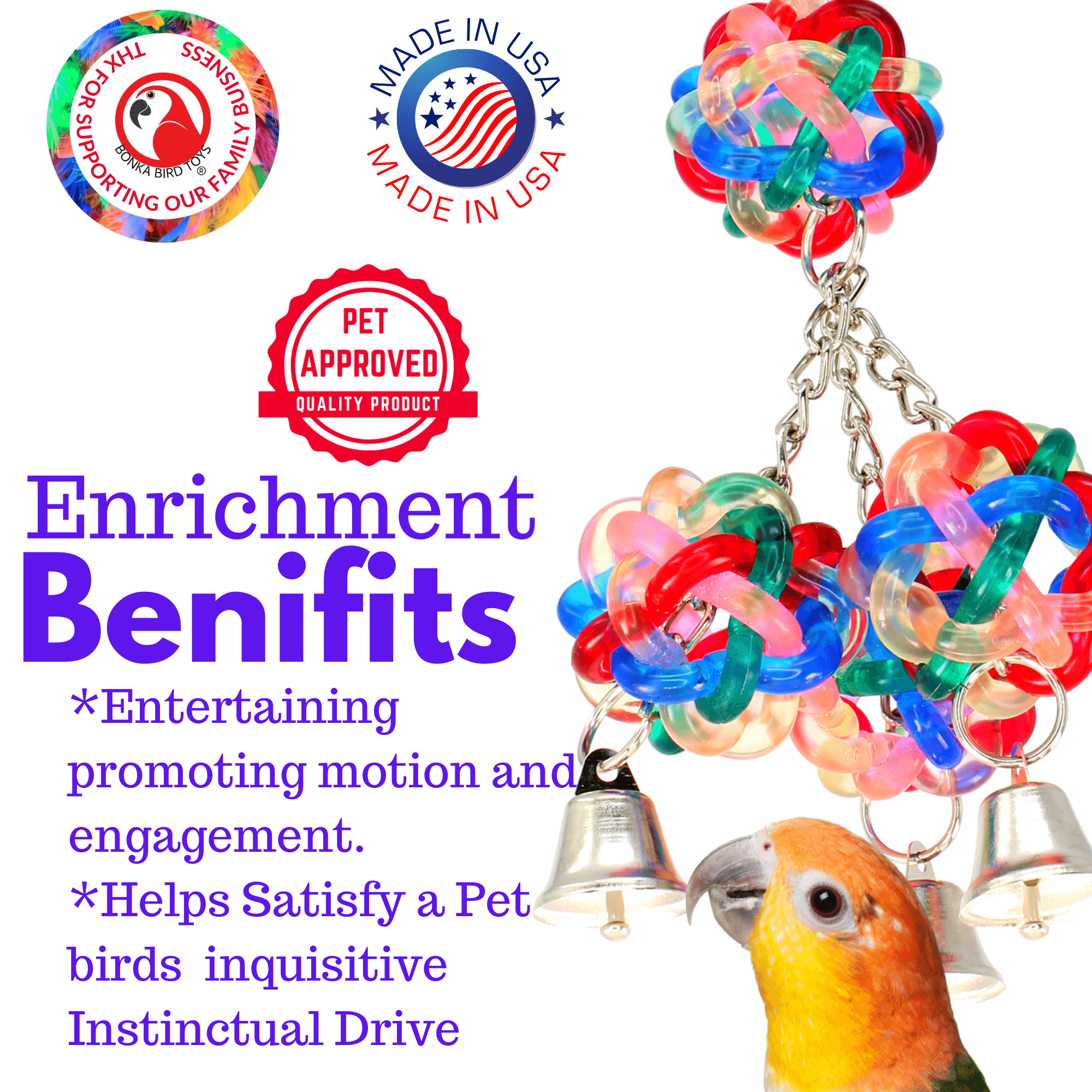 1944 Wibbly Ringer - Bonka Bird Toys