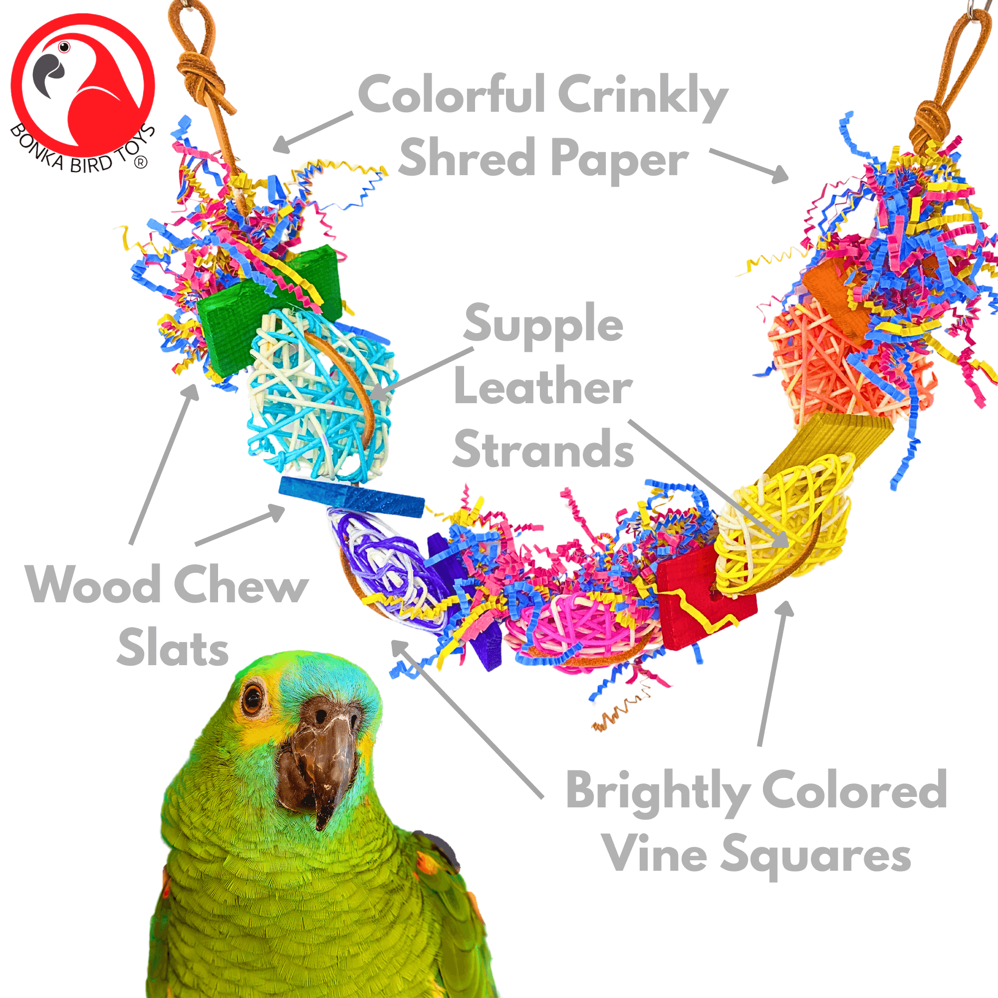 3933 Crinkle Carnival - Bonka Bird Toys