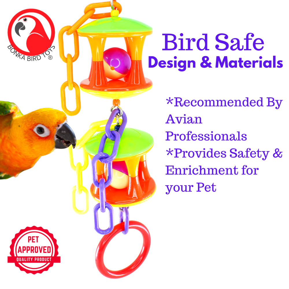 2181 Duo Ball Swivel - Bonka Bird Toys