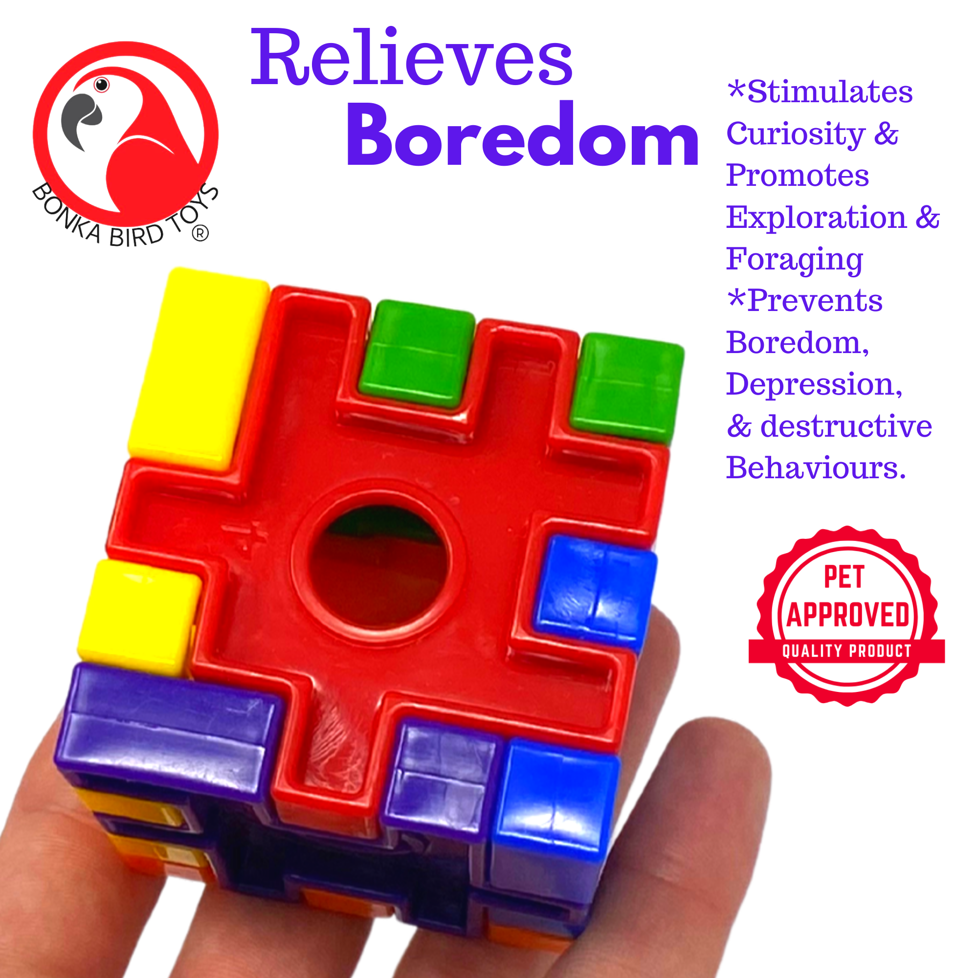 2920 Puzzle Cube - Bonka Bird Toys