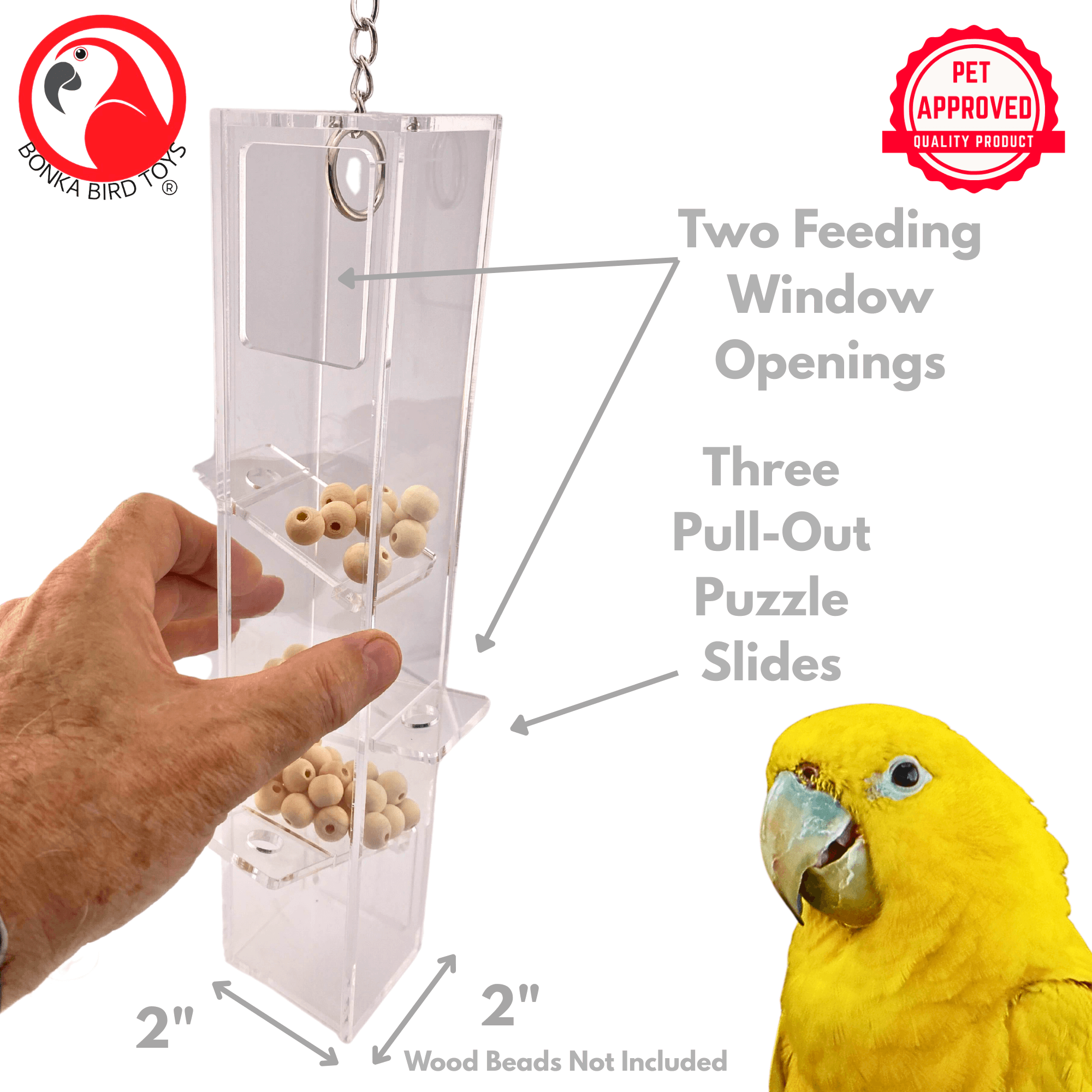 2210 Large Slide and Snack Station - Bonka Bird Toys