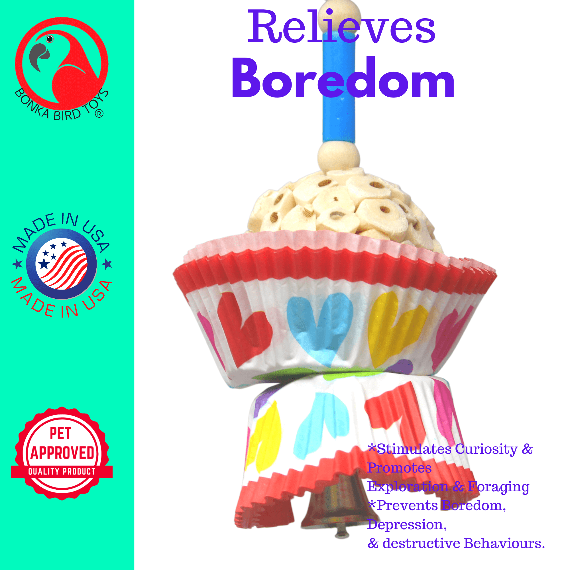 1925 Heart Cake - Bonka Bird Toys